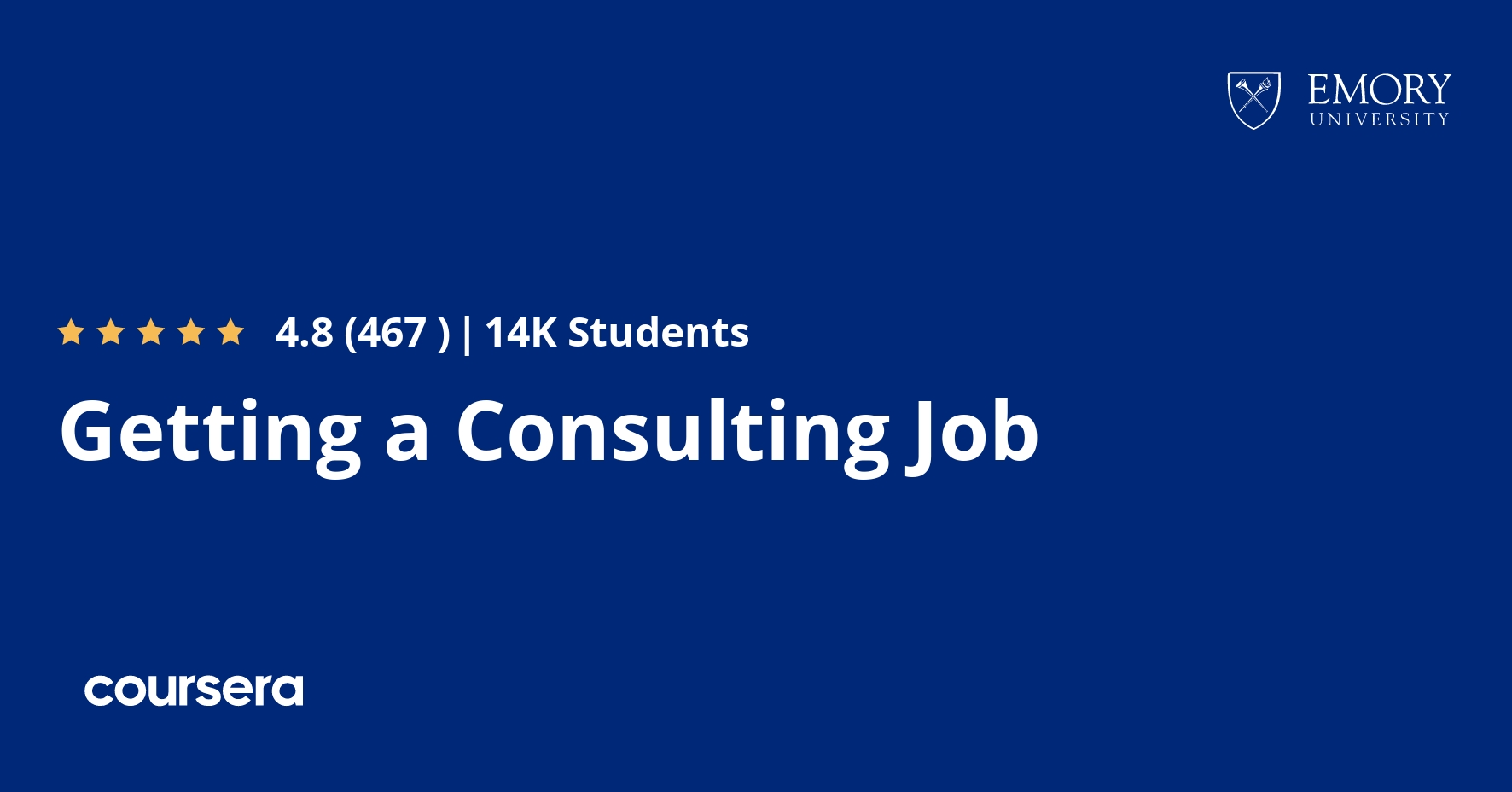 Getting a Consulting Job Coursera