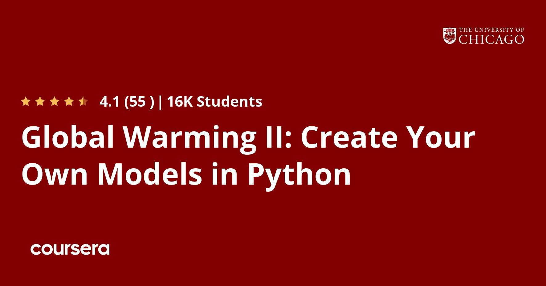 Global Warming II: Create Your Own Models in Python | Coursera