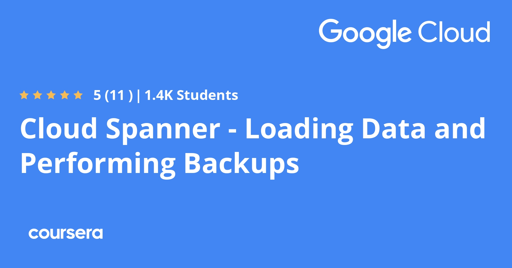 Cloud Spanner - Loading Data and Performing Backups