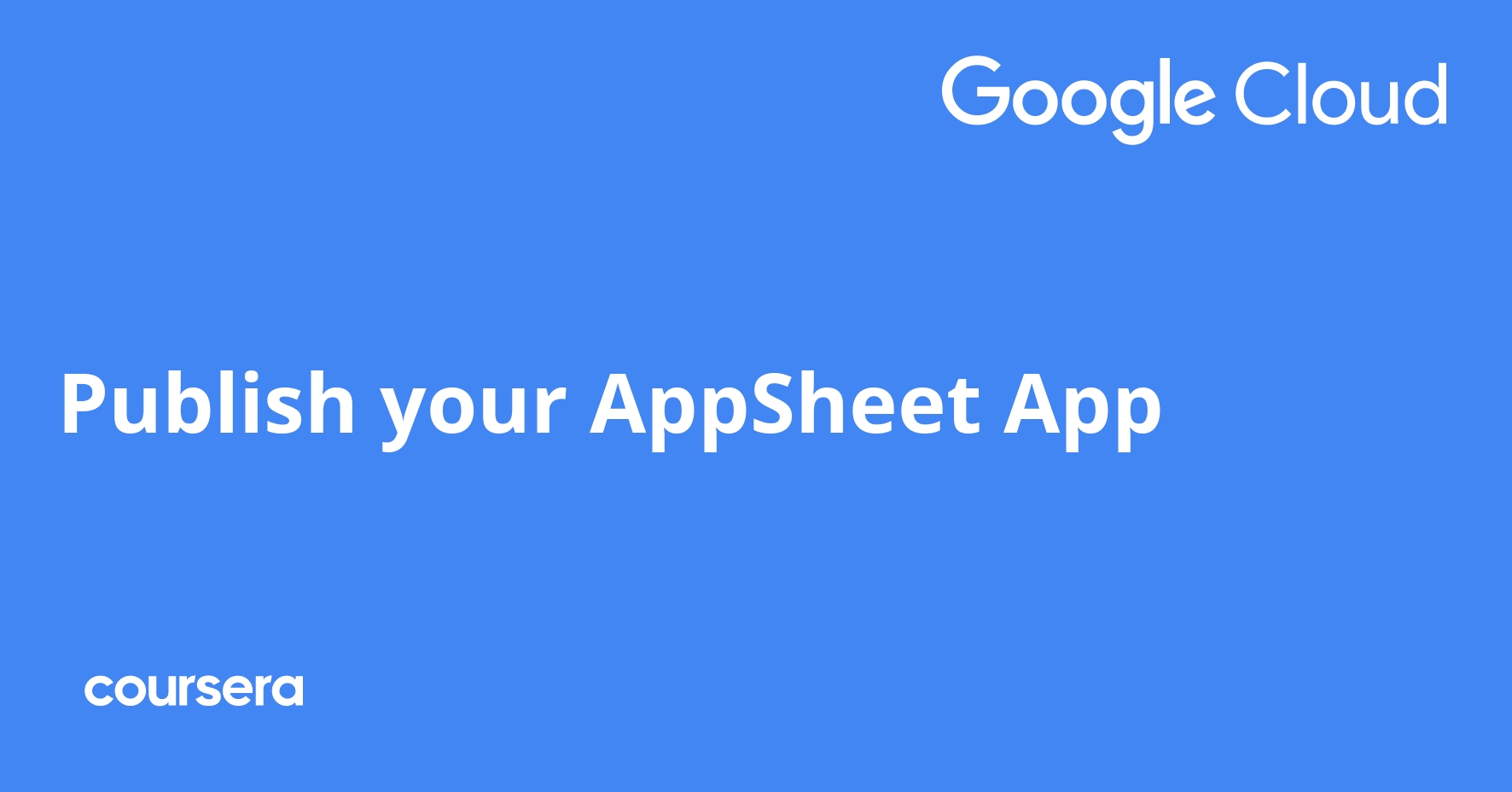 Publish your AppSheet App