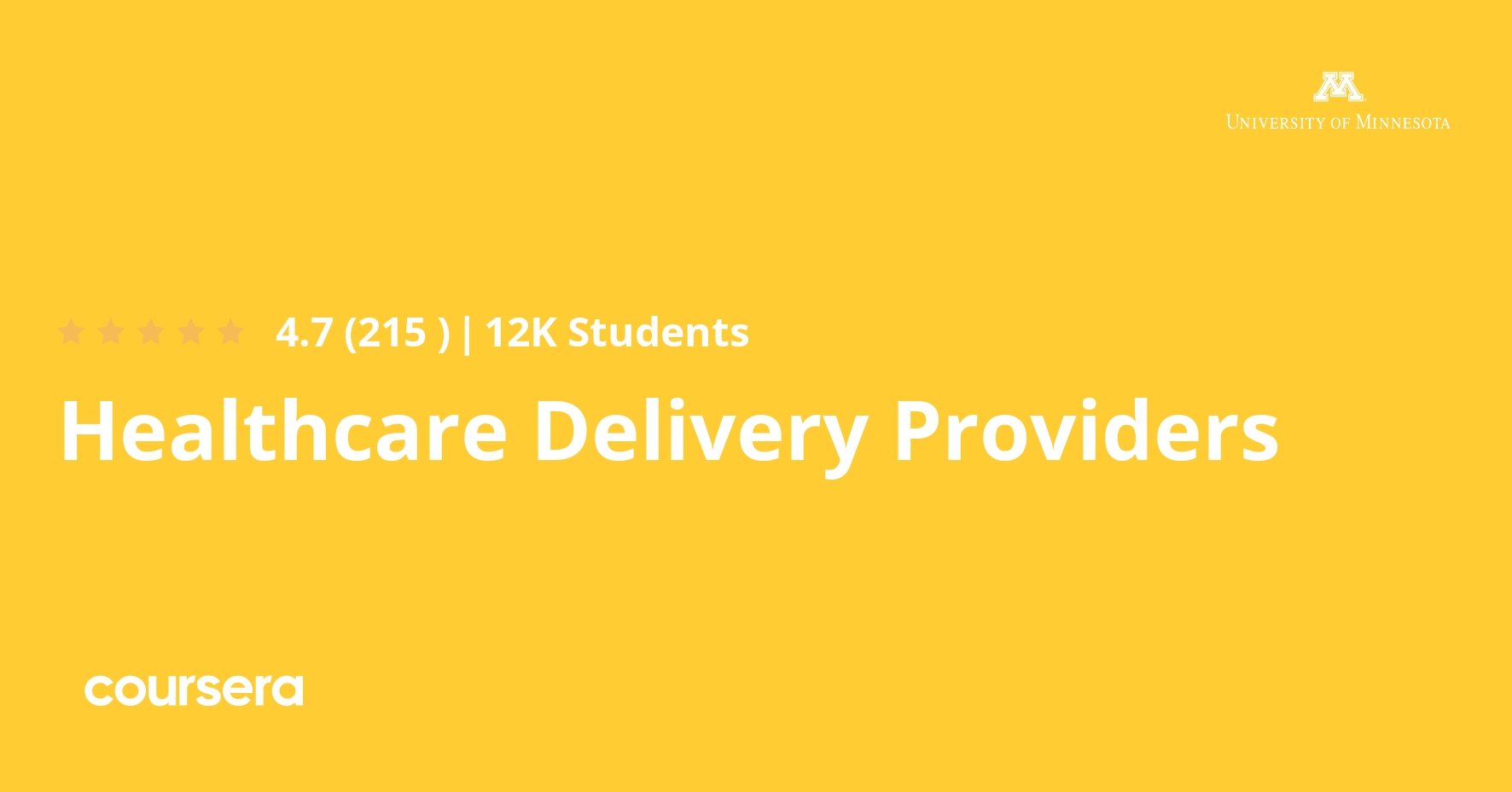 Healthcare Delivery Providers Coursera