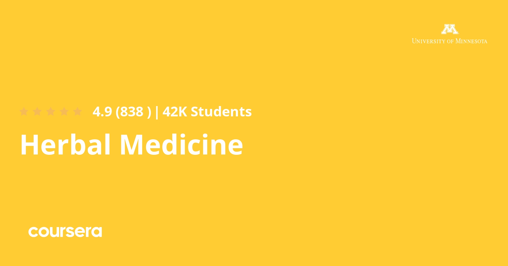 Herbal Medicine Coursera