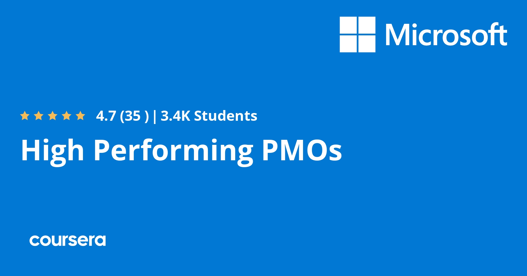High Performing PMOs | Coursera