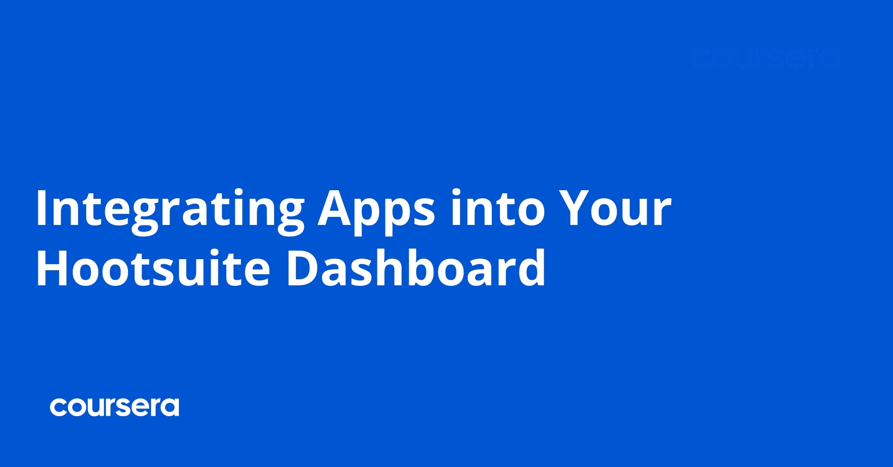 Integrating Apps into Your Hootsuite Dashboard