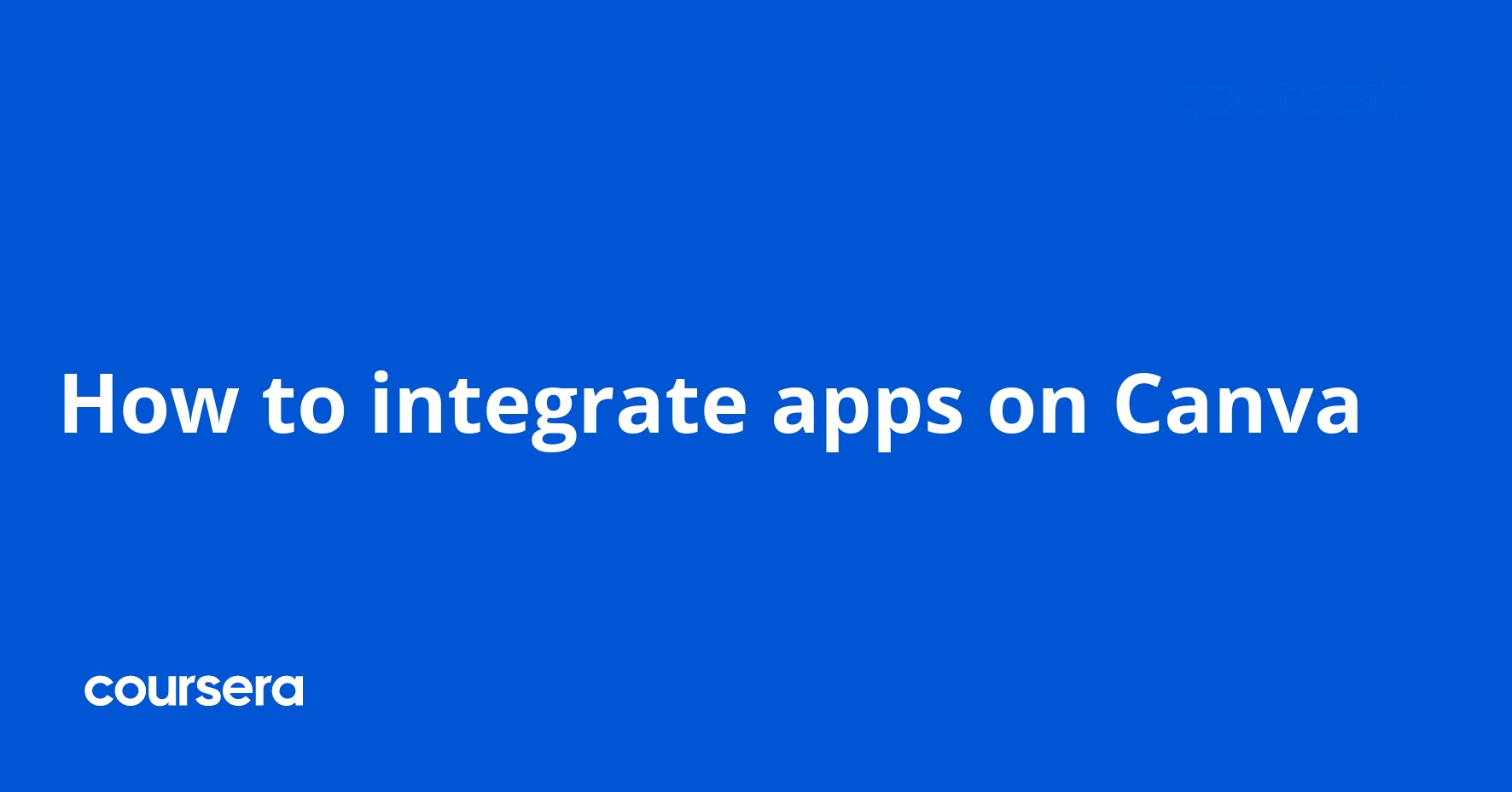 How to integrate apps on Canva