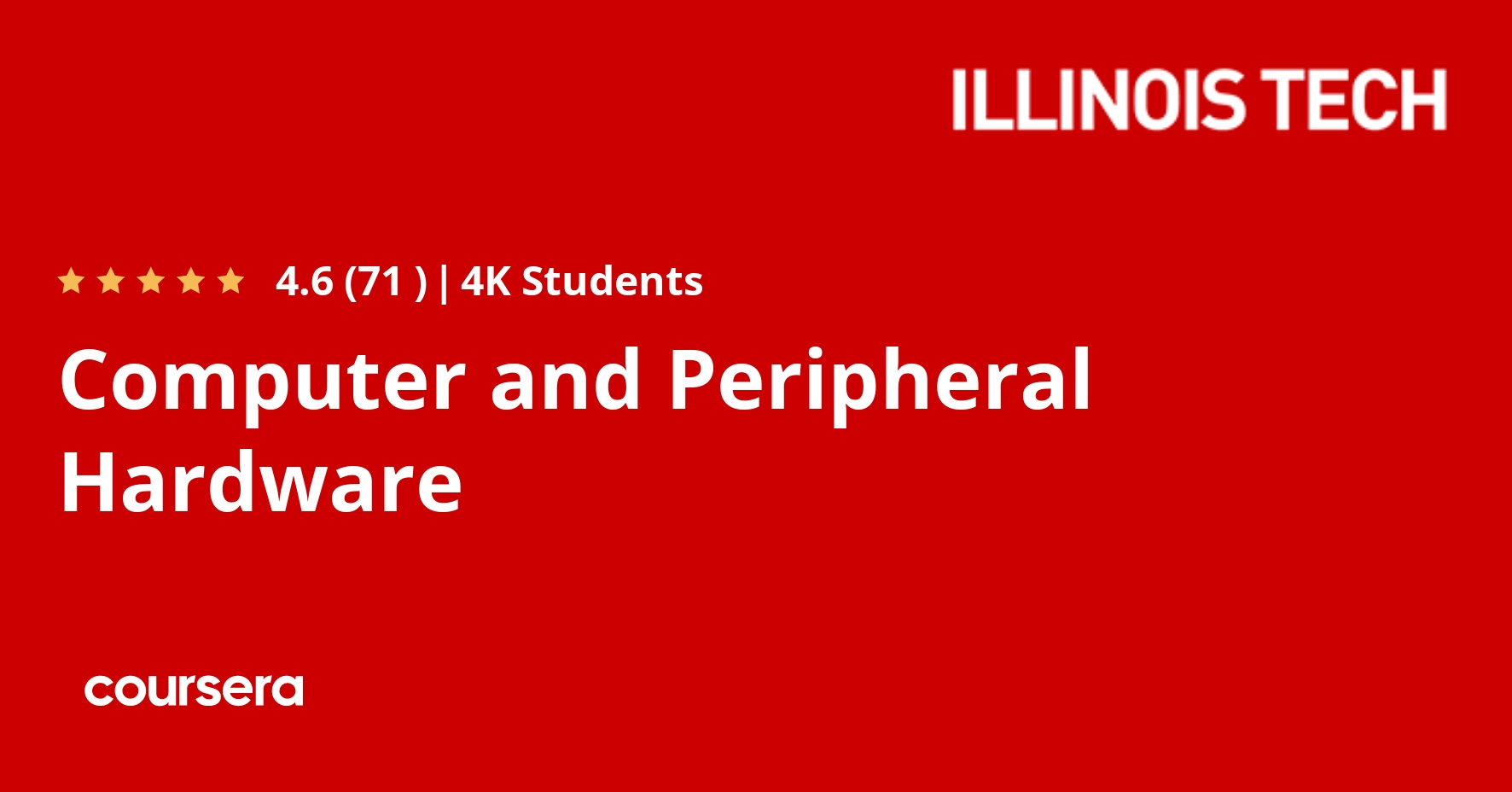 Computer and Peripheral Hardware Coursera