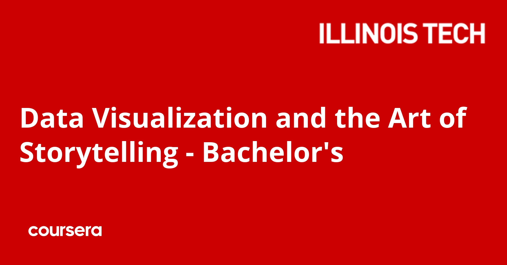 Data Visualization and the Art of Storytelling - Bachelor's | Coursera