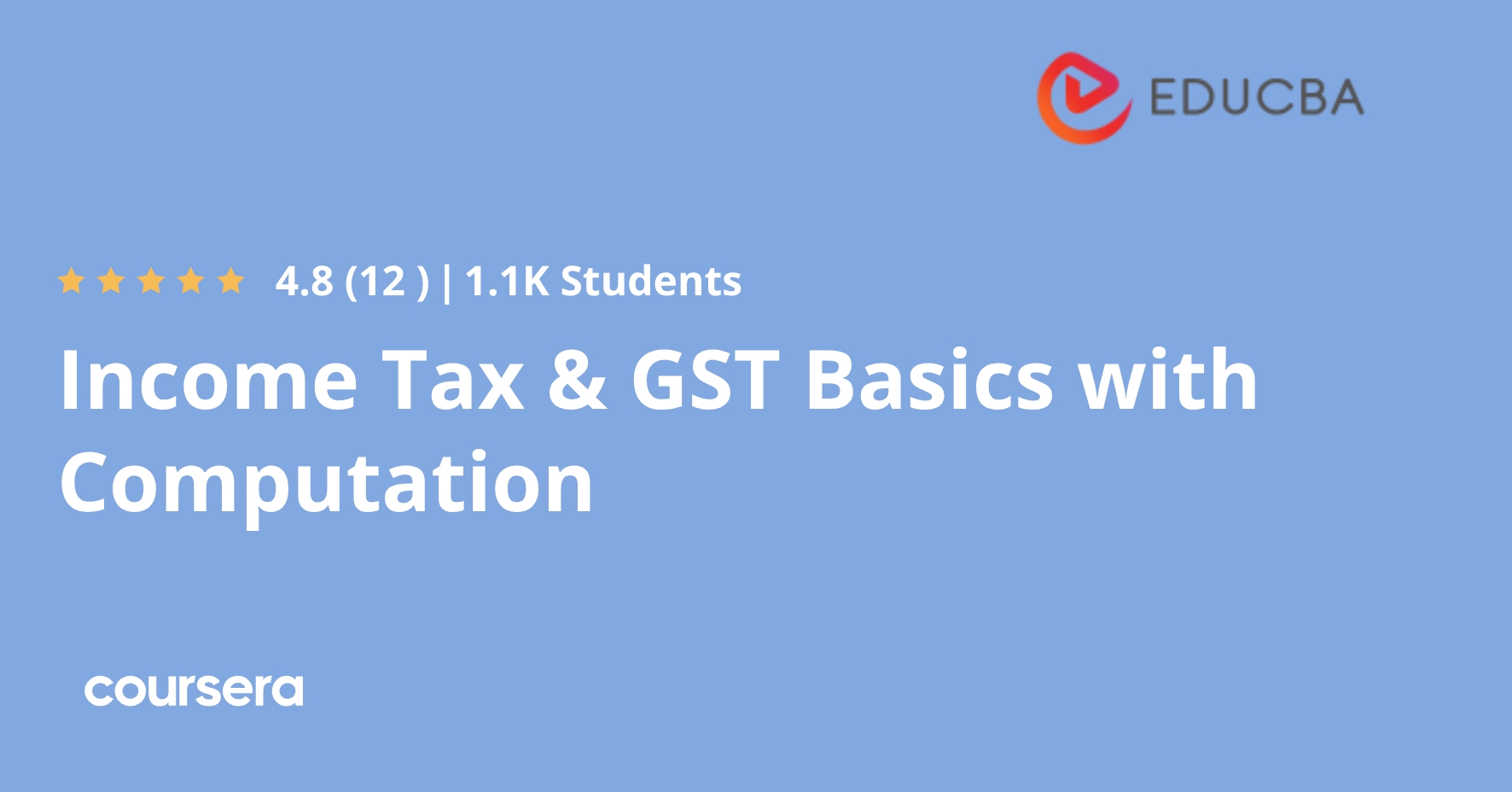 Income Tax & GST Basics with Computation | Coursera