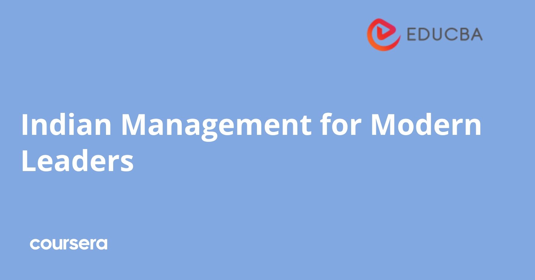 Indian Management for Modern Leaders | Coursera