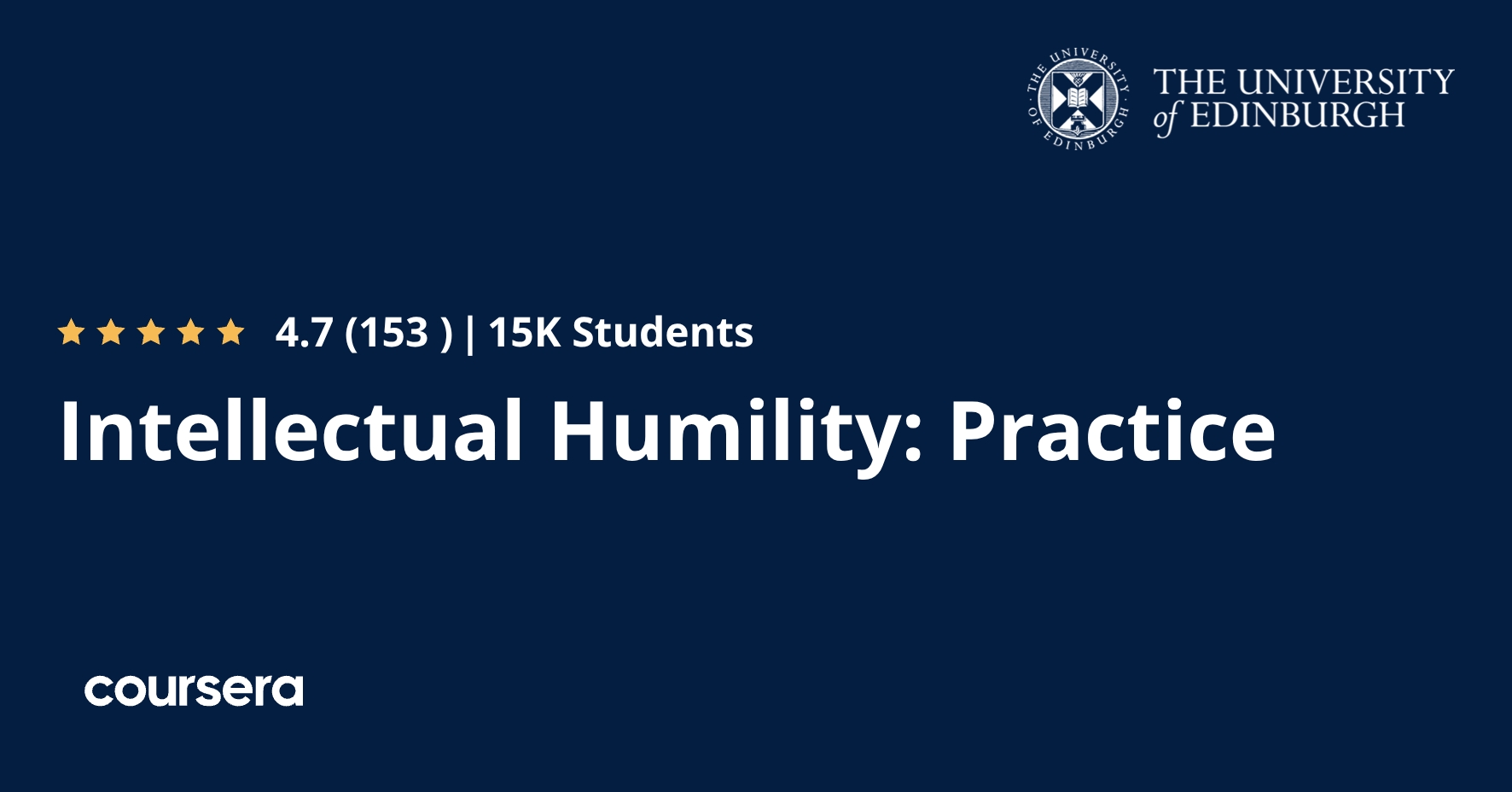 Intellectual Humility: Practice | Coursera