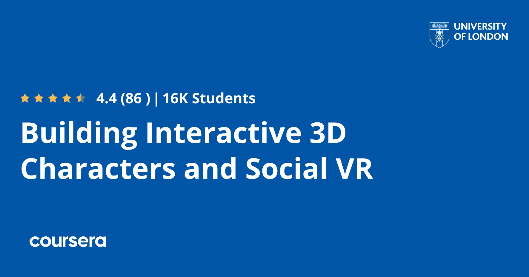 Interactive Computer Character Building Interactive 3D Characters and Social VR | Coursera