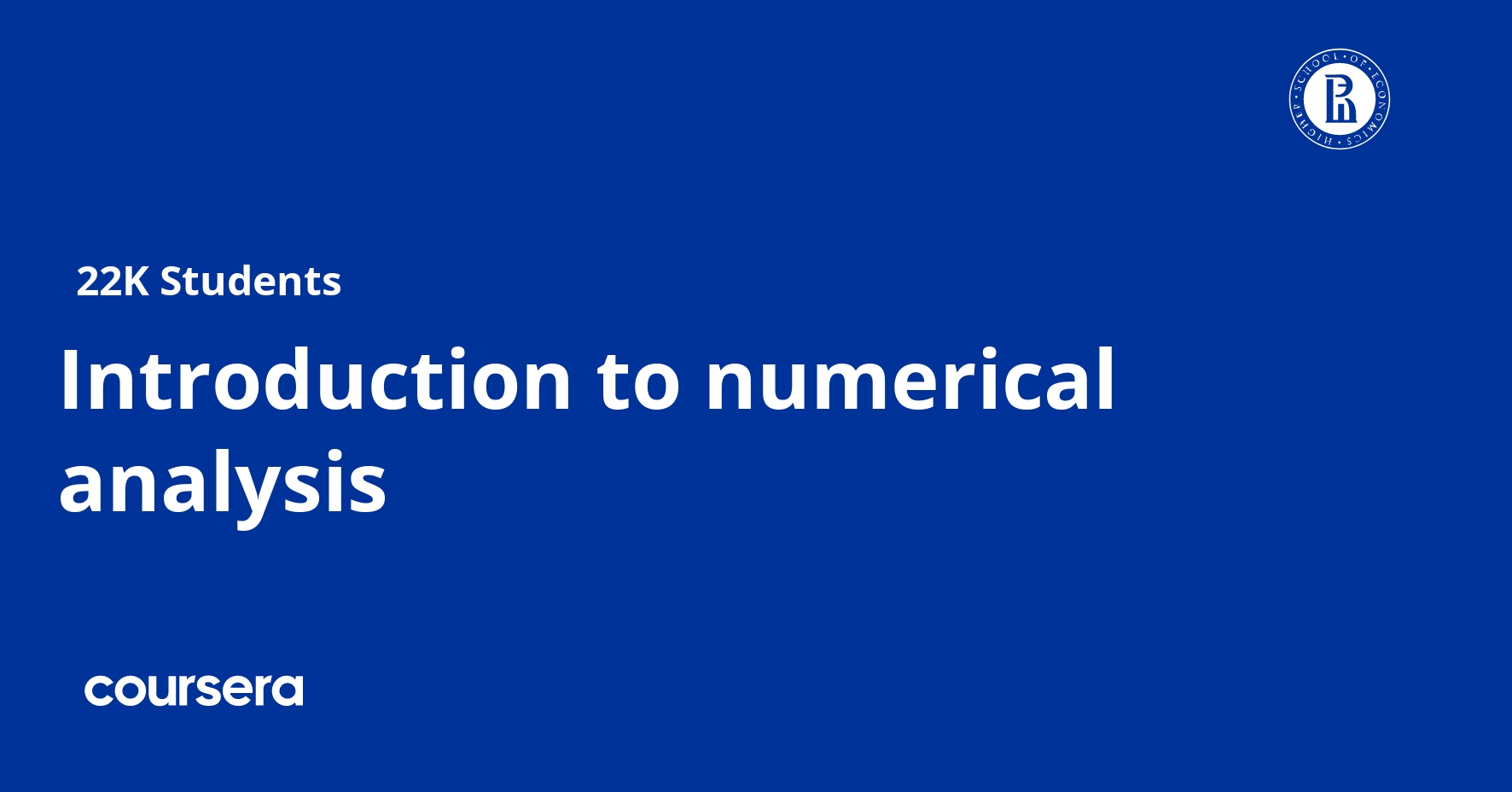 machine learning numerical analysis