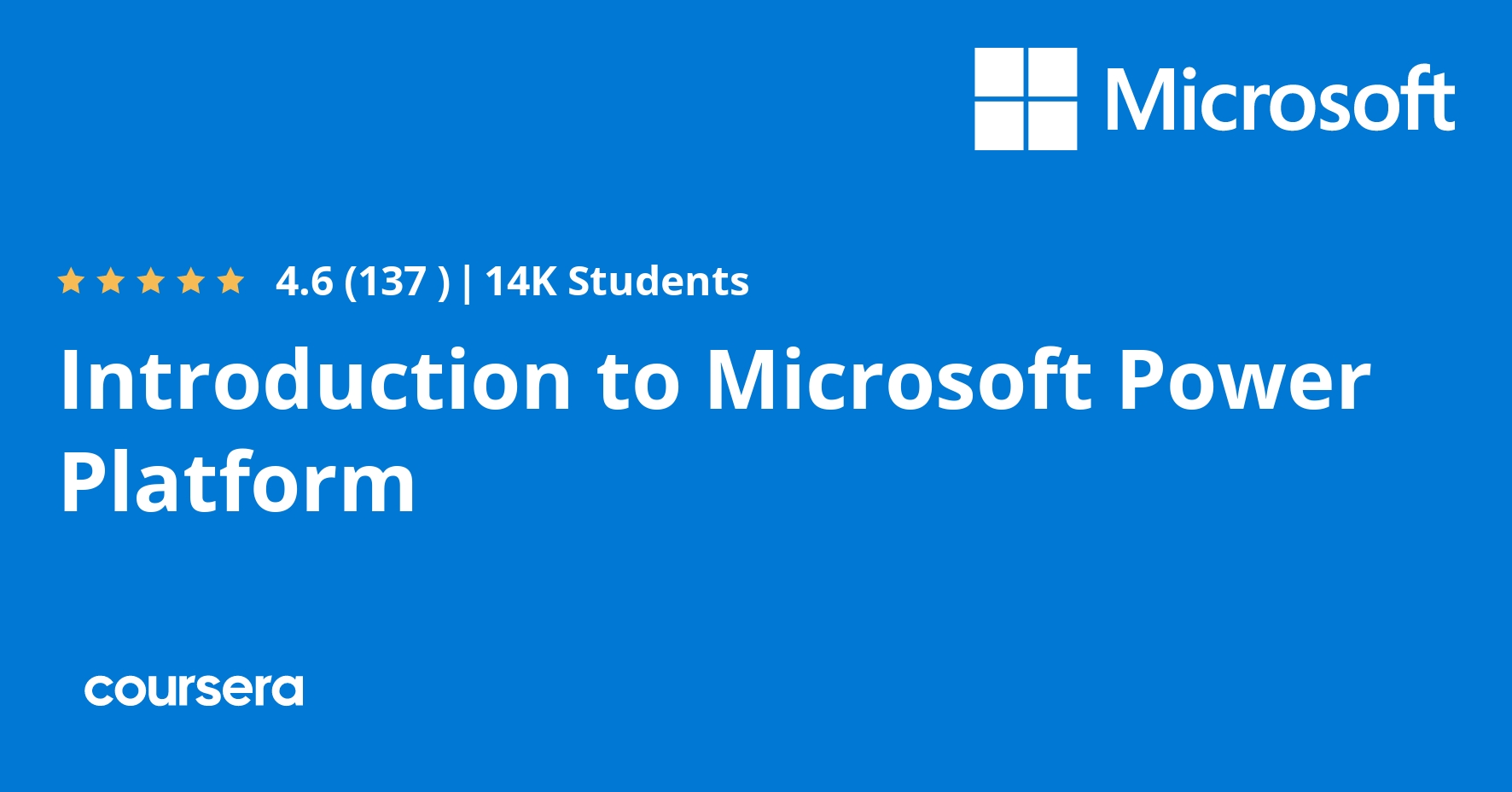 Introduction to Microsoft Power Platform | Coursera
