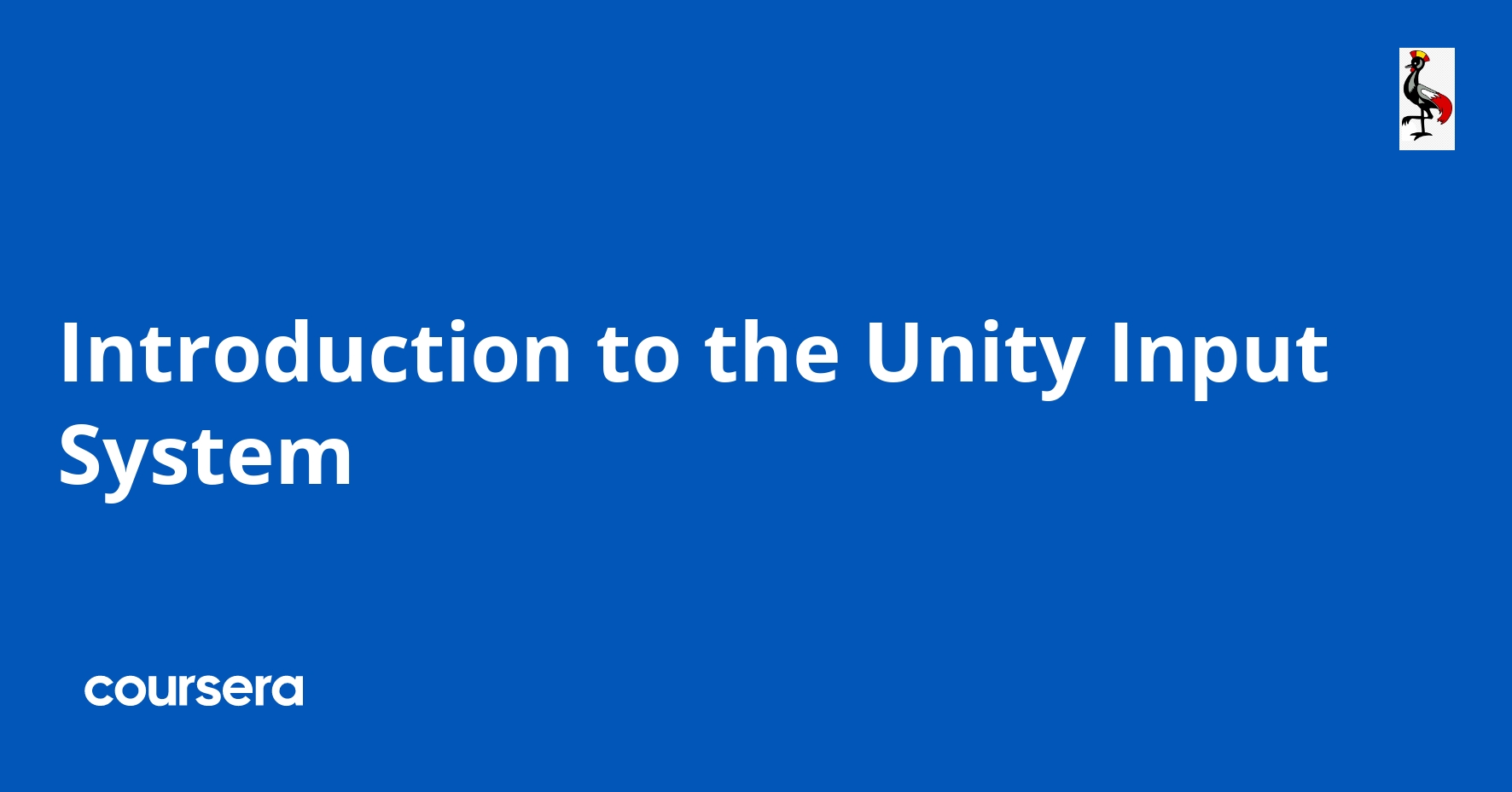  Project Introduction To The Unity Input System Coursera