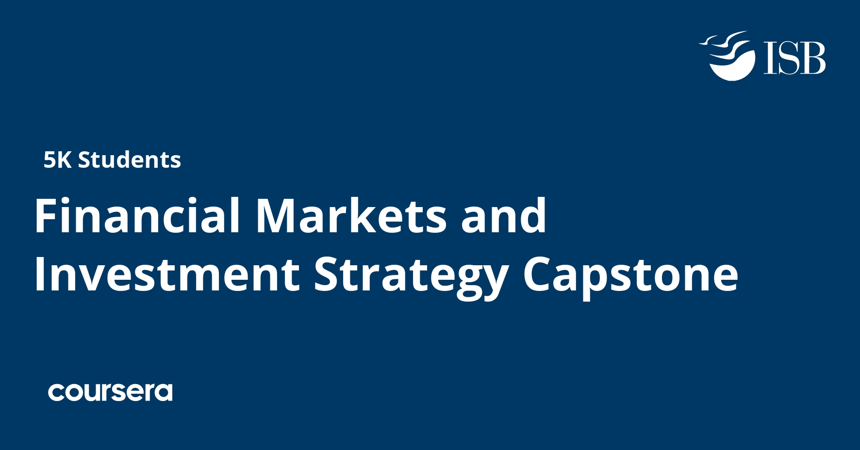 Financial Markets and Investment Strategy Capstone Coursera