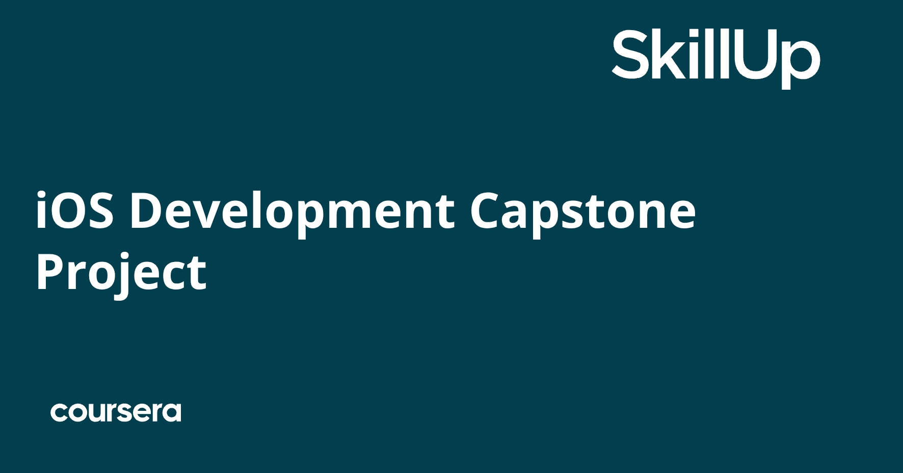 iOS Development Capstone Project | Coursera