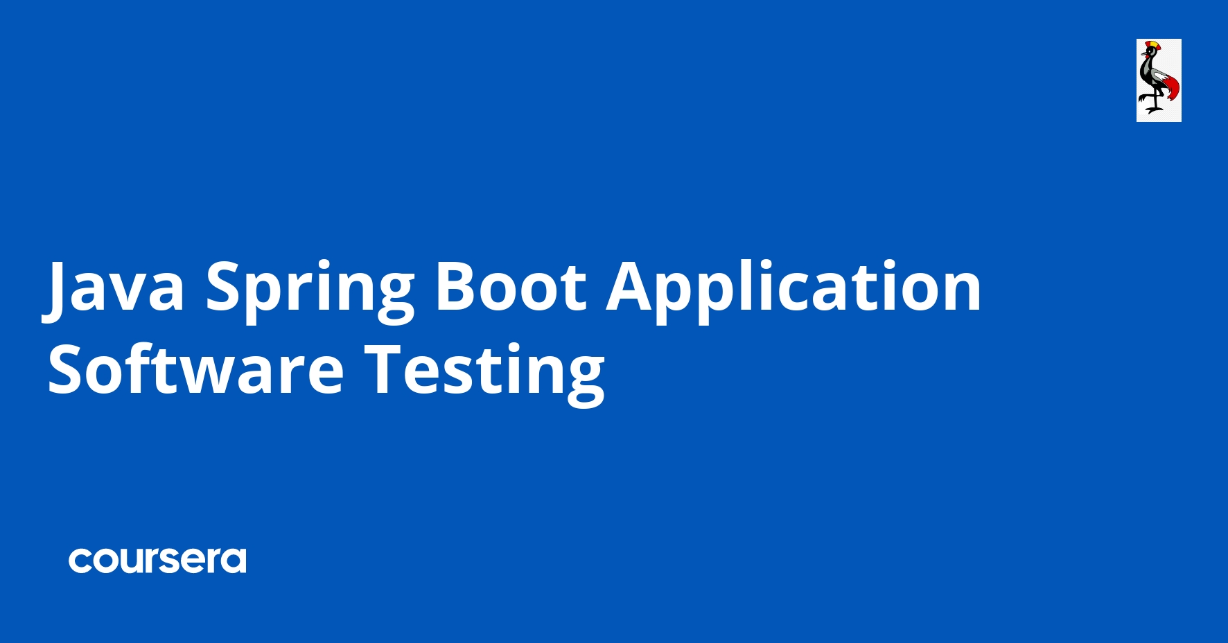 Java Spring Boot Application Software Testing Coursera Project Network Guided Project