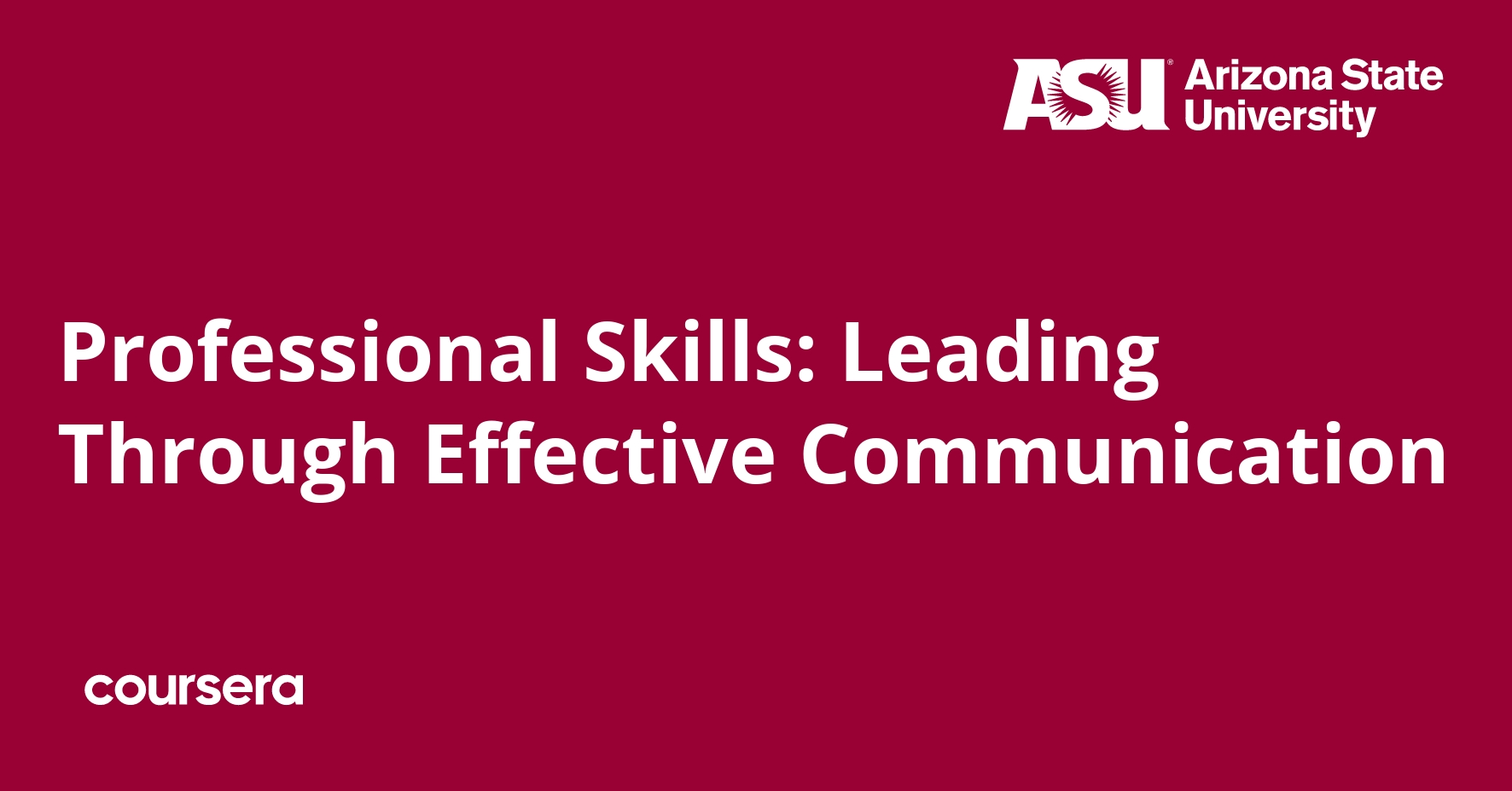 Professional Skills: Leading Through Effective Communication