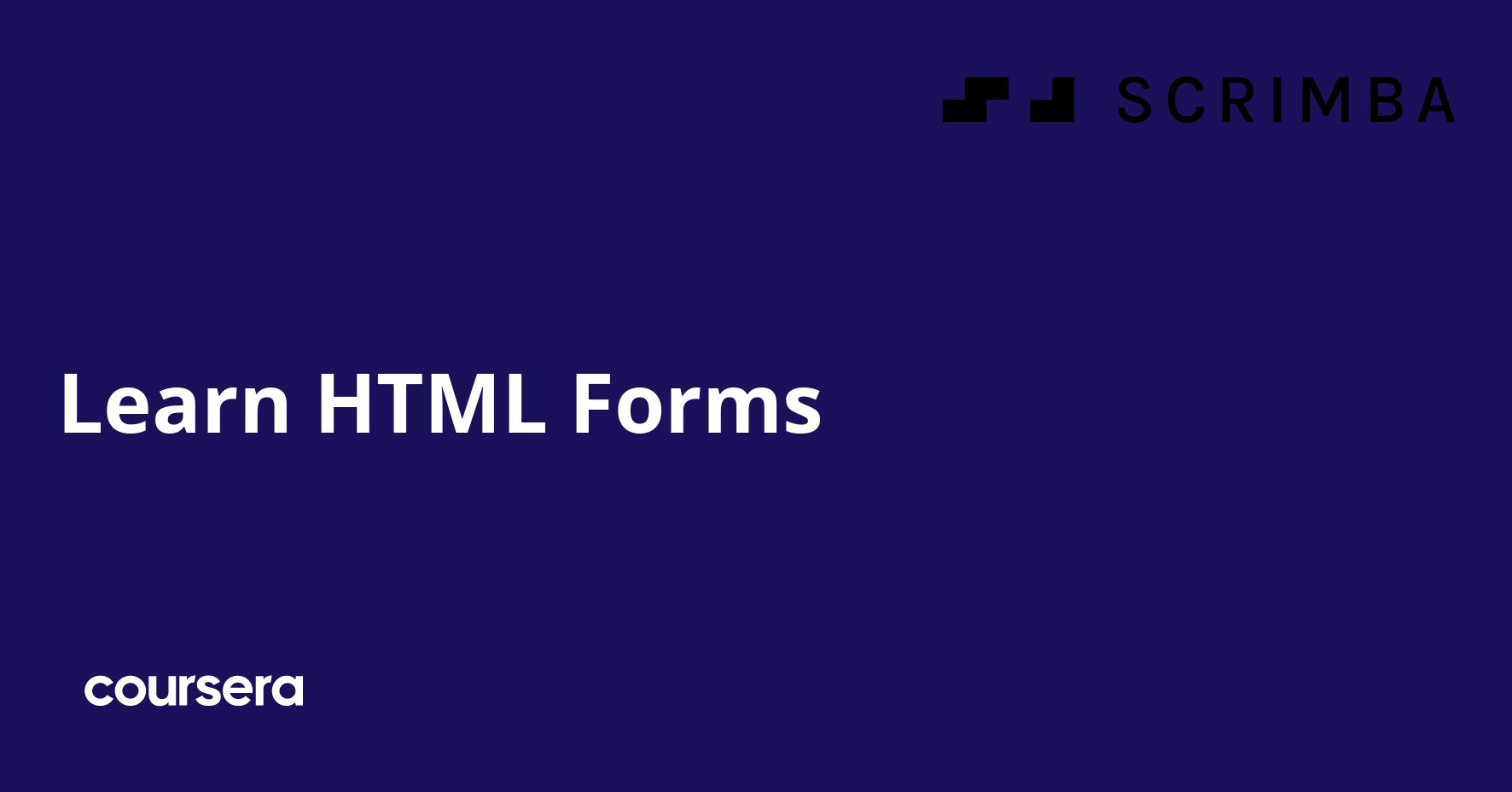 Learn HTML Forms | Coursera