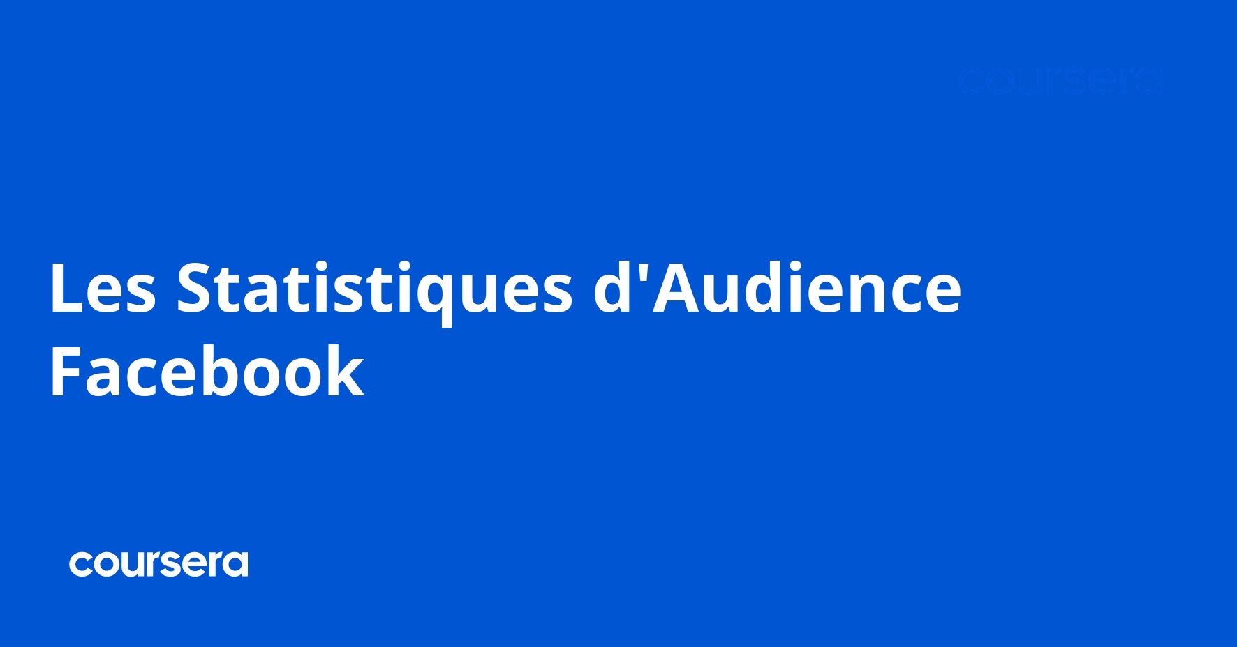 Les Statistiques d'Audience Facebook