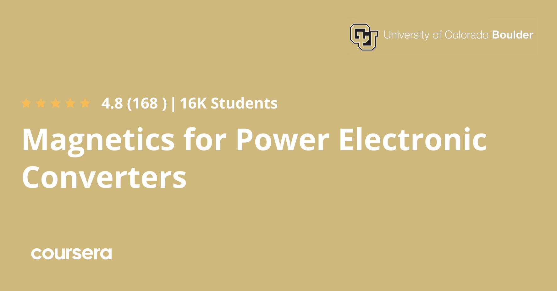 Magnetics for Power Electronic Converters – Course Overview Learn magnetics for power electronics with this expert-led Coursera course covering transformer and inductor design.