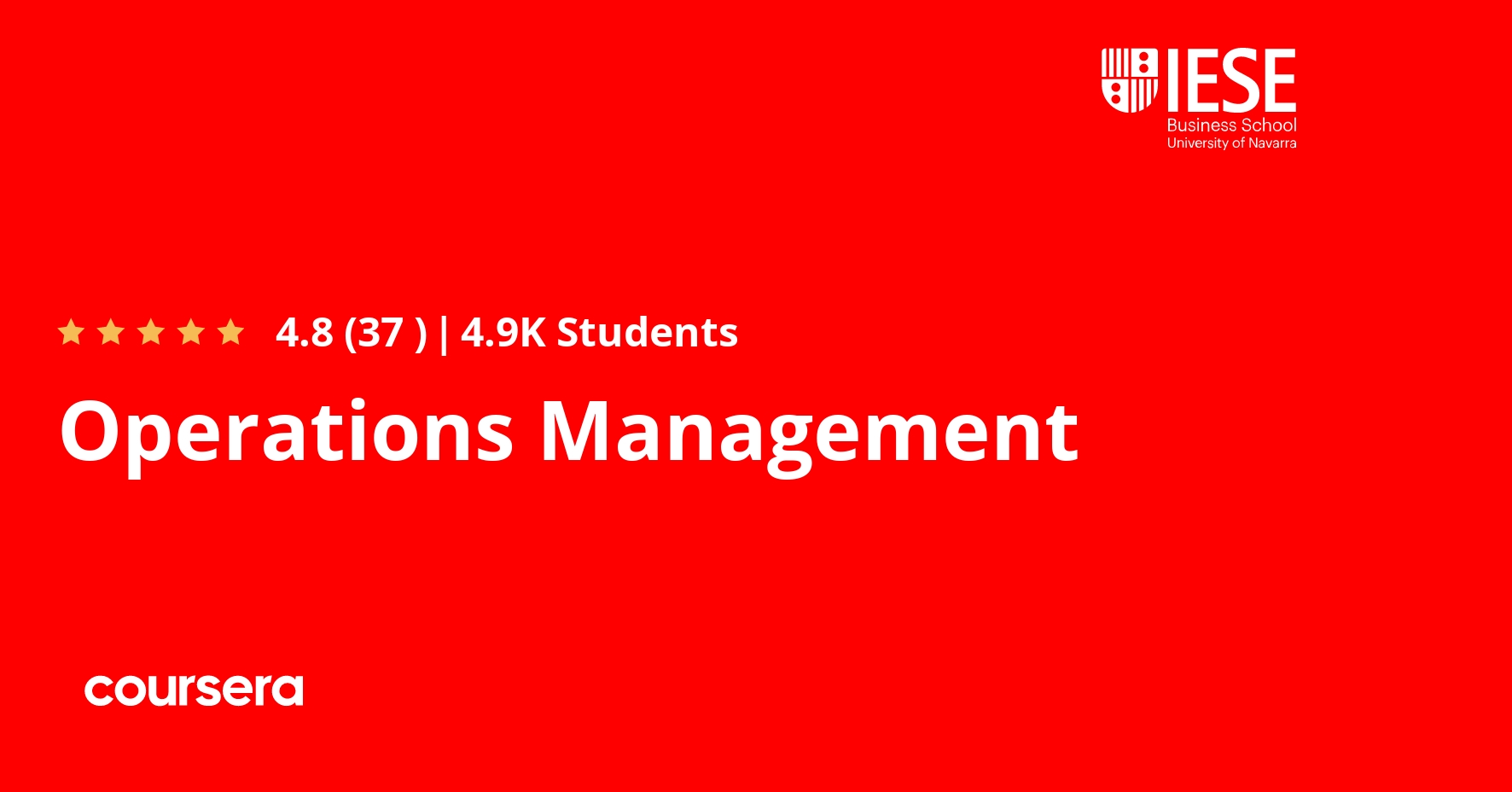 Operations Management | Coursera