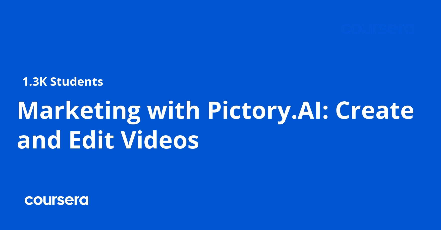 Marketing with Pictory.AI: Create and Edit Videos