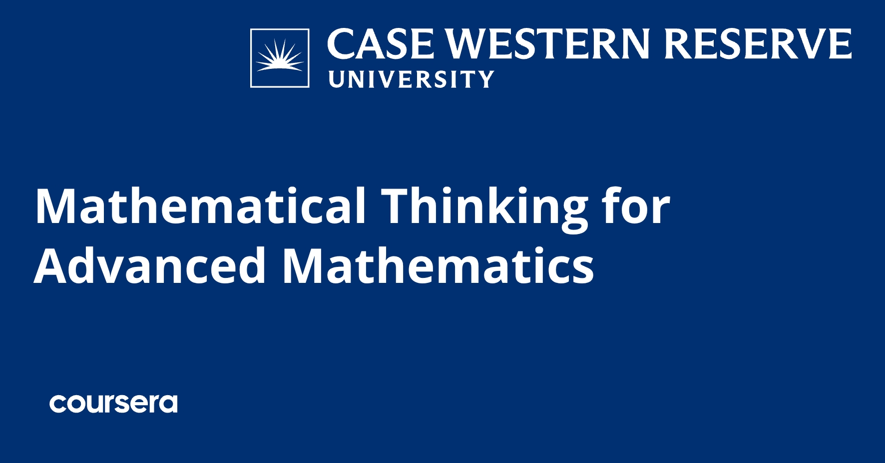 Advanced Math Utc Mathematical Thinking for Advanced Mathematics | Coursera