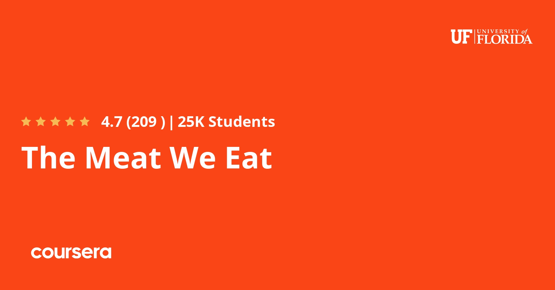 The Meat We Eat Coursera