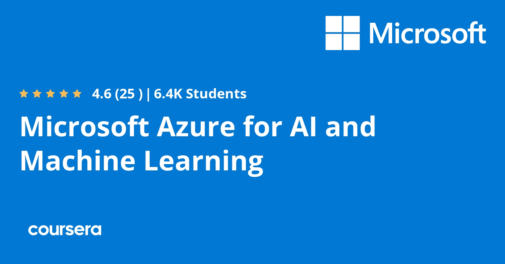 Microsoft Azure for AI and Machine Learning | Coursera