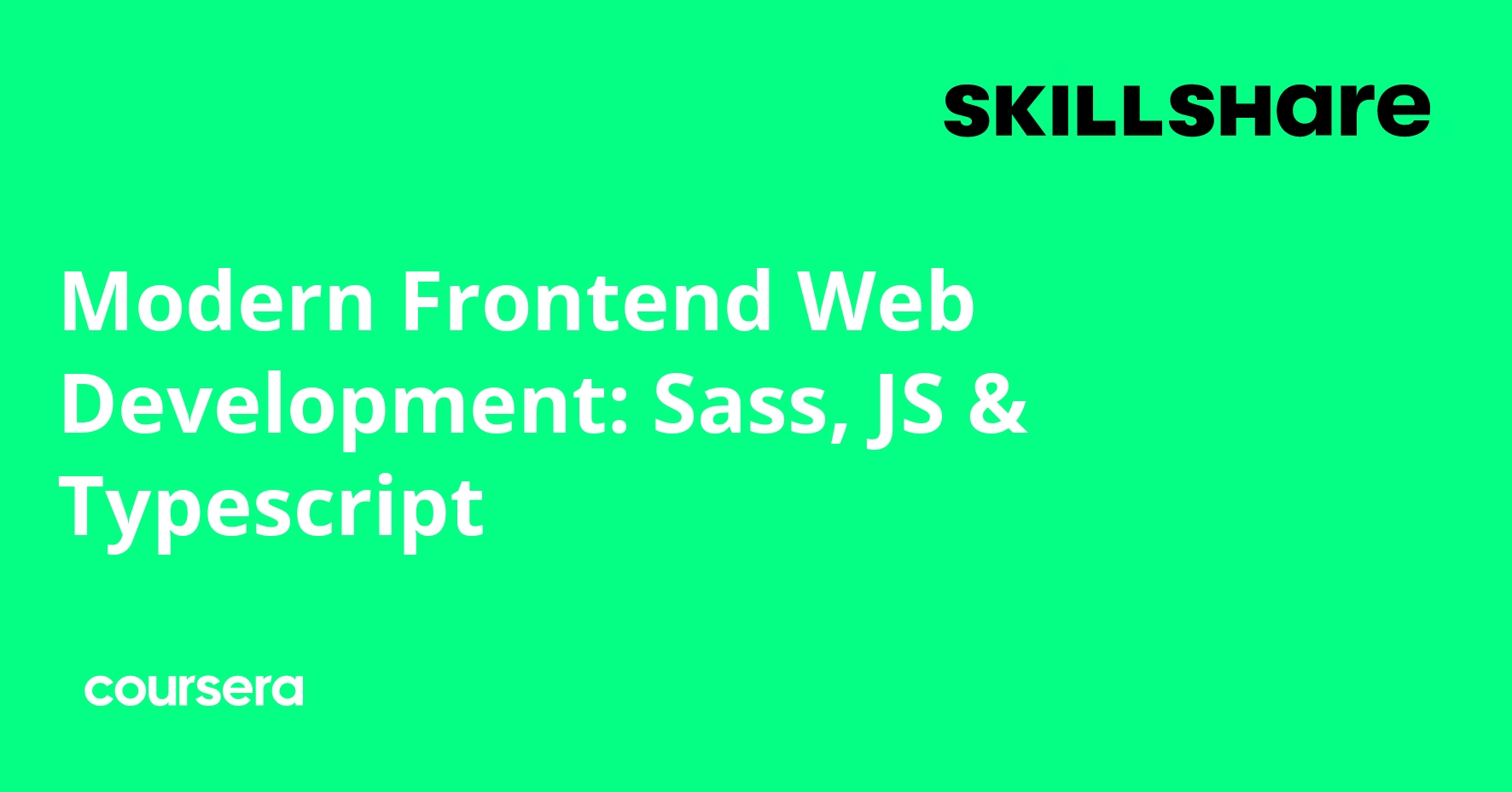 Modern Frontend Web Development: Sass, JS & Typescript | Coursera