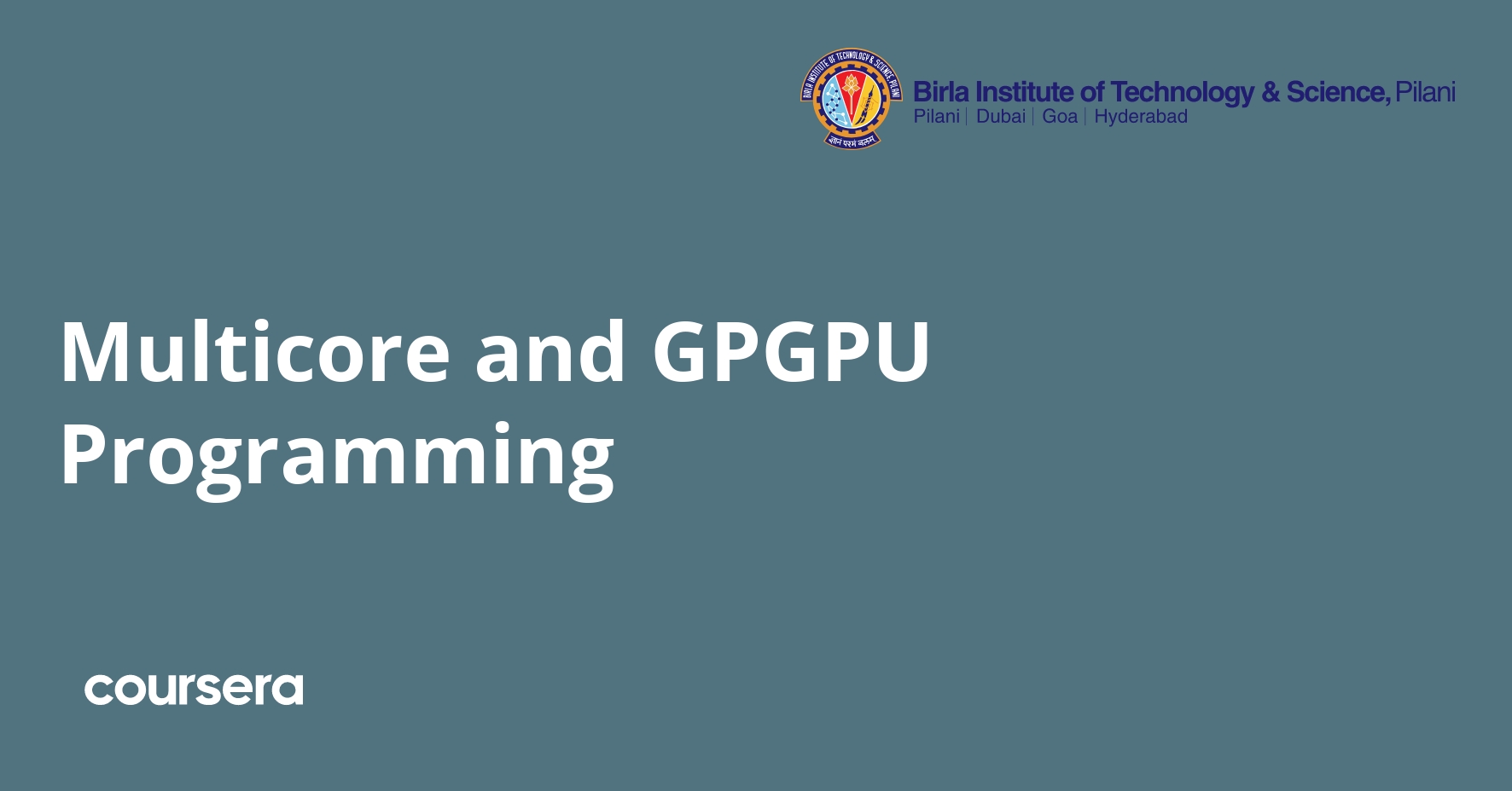 Multicore and GPGPU Programming | Coursera