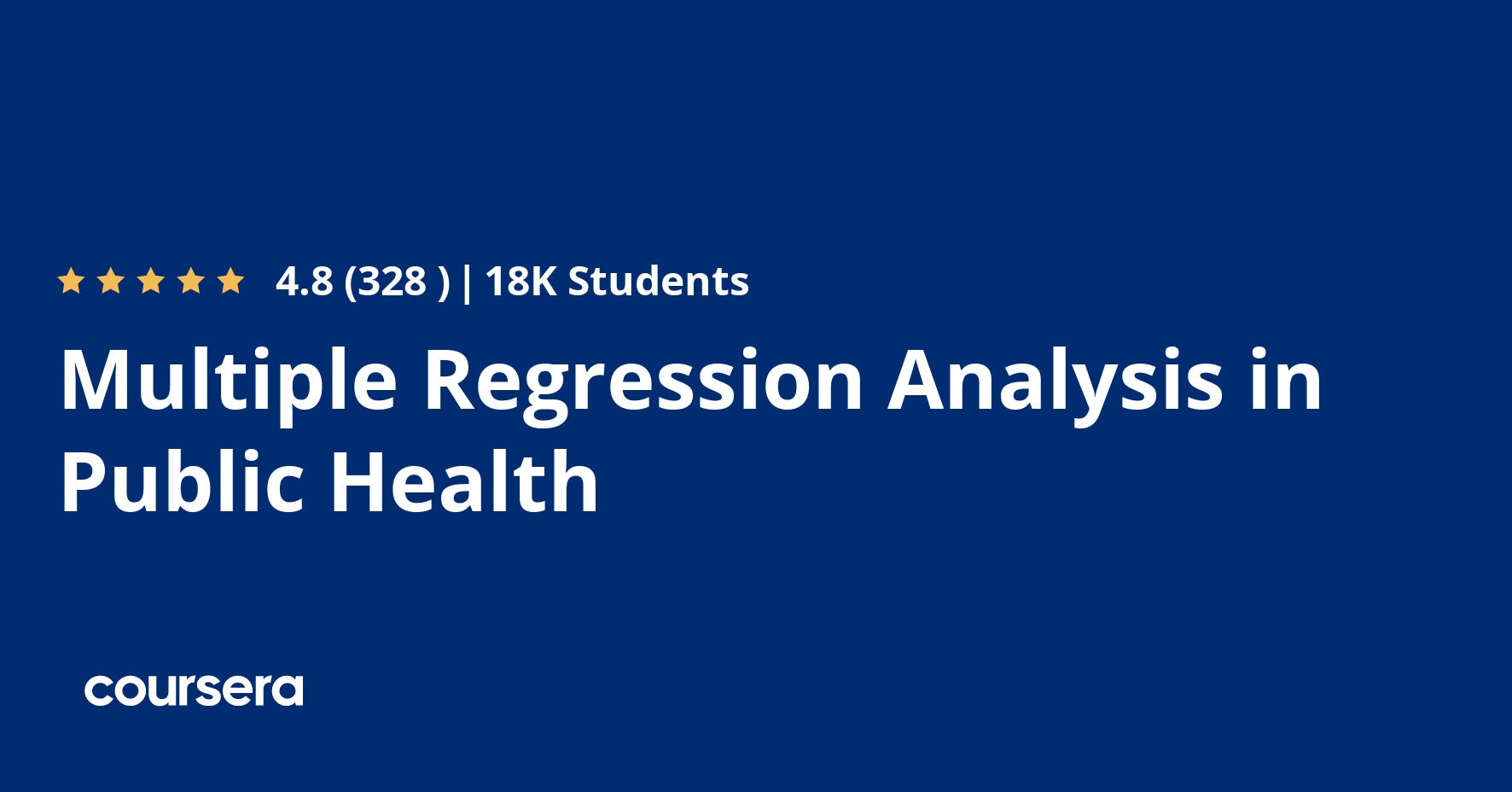 Multiple Regression Analysis In Public Health Coursera