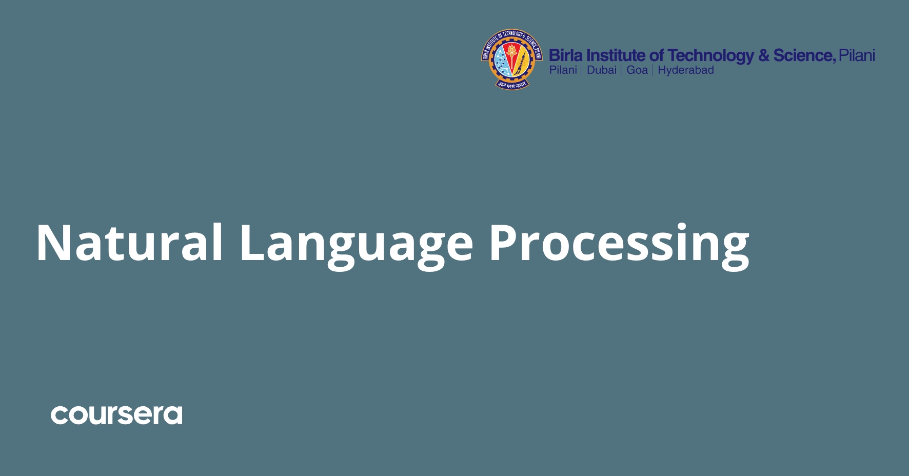 Natural Language Processing | Coursera