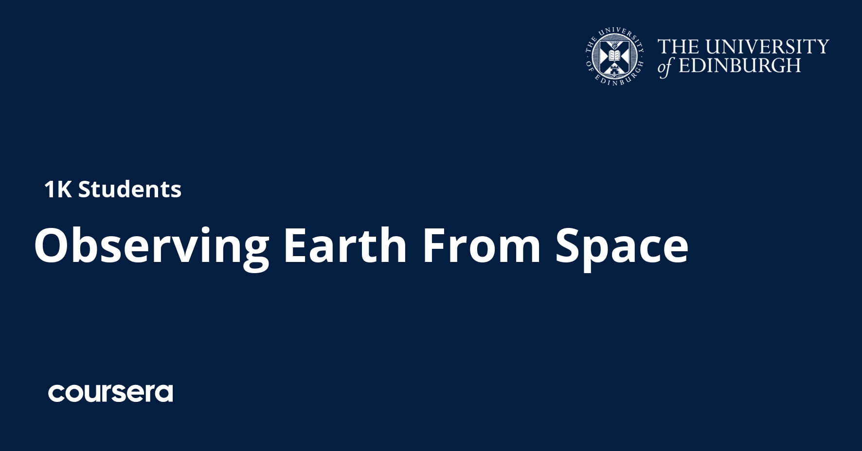 Observing Earth From Space | Coursera