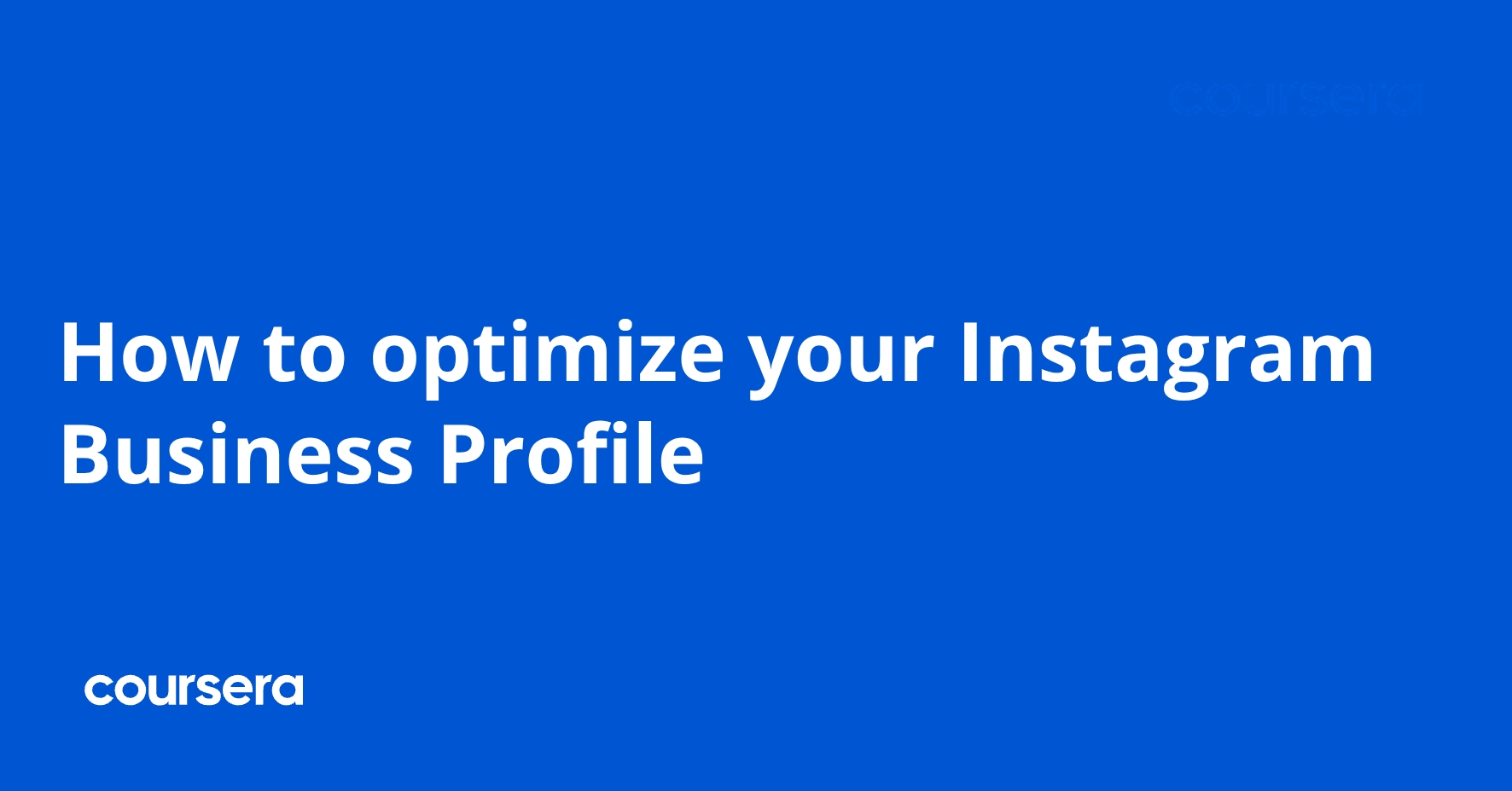 How To Optimize Your Instagram Business Profile