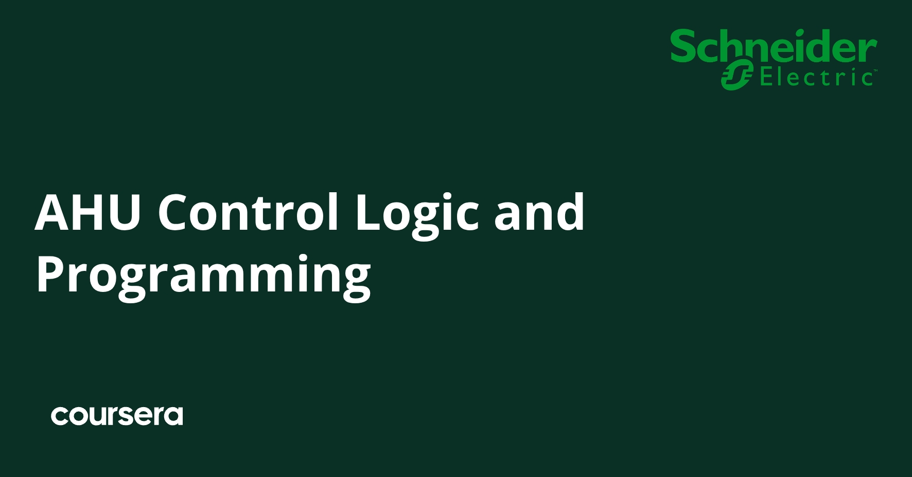 Control Handling Engineering AHU Control Logic and Programming | Coursera