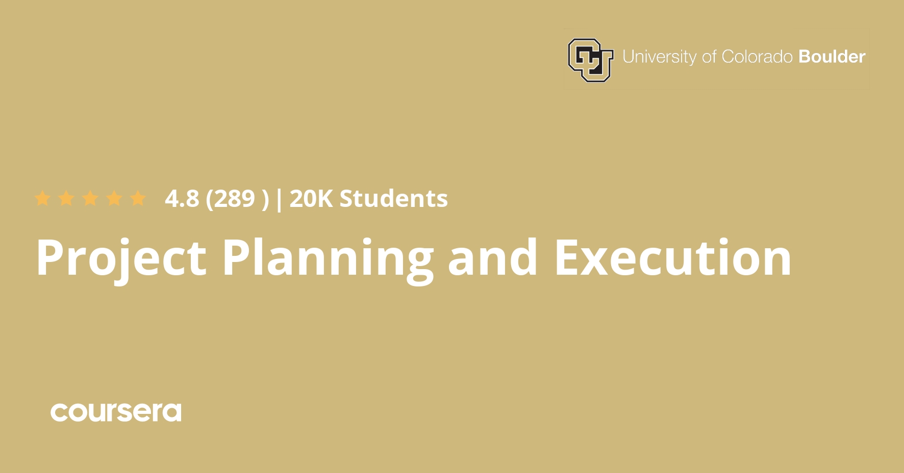 Project Planning and Execution Coursera