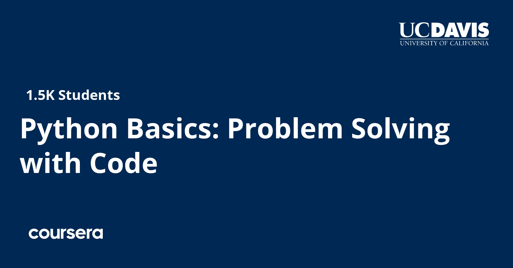 Python Basics Problem Solving with Code Coursera