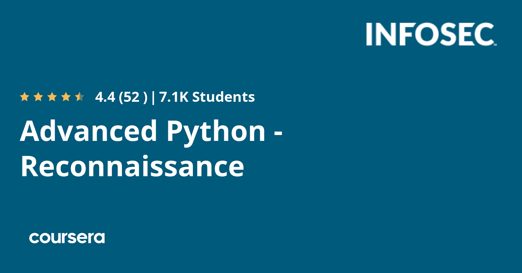 Advanced Python - Reconnaissance | Coursera