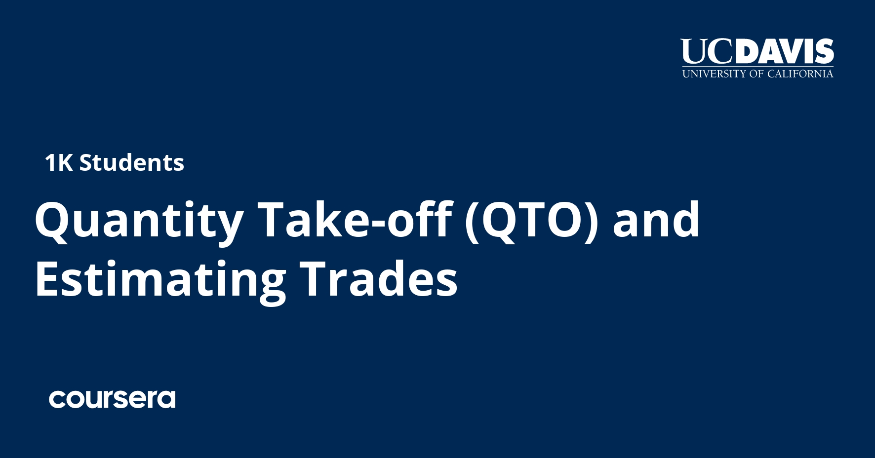 Quantity Take-off and Estimating Trades