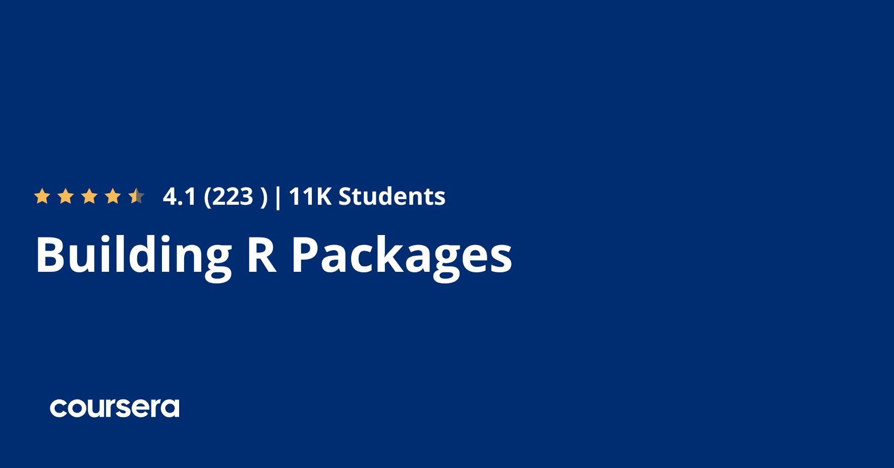 Building R Packages | Coursera