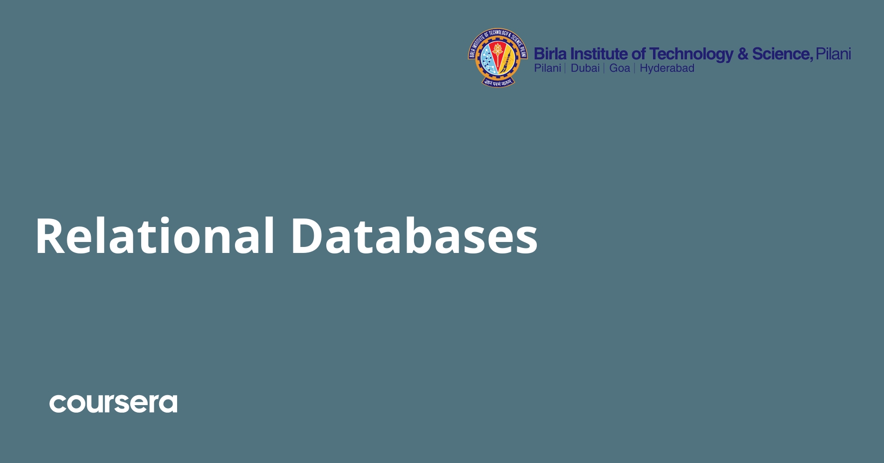 Relational Databases