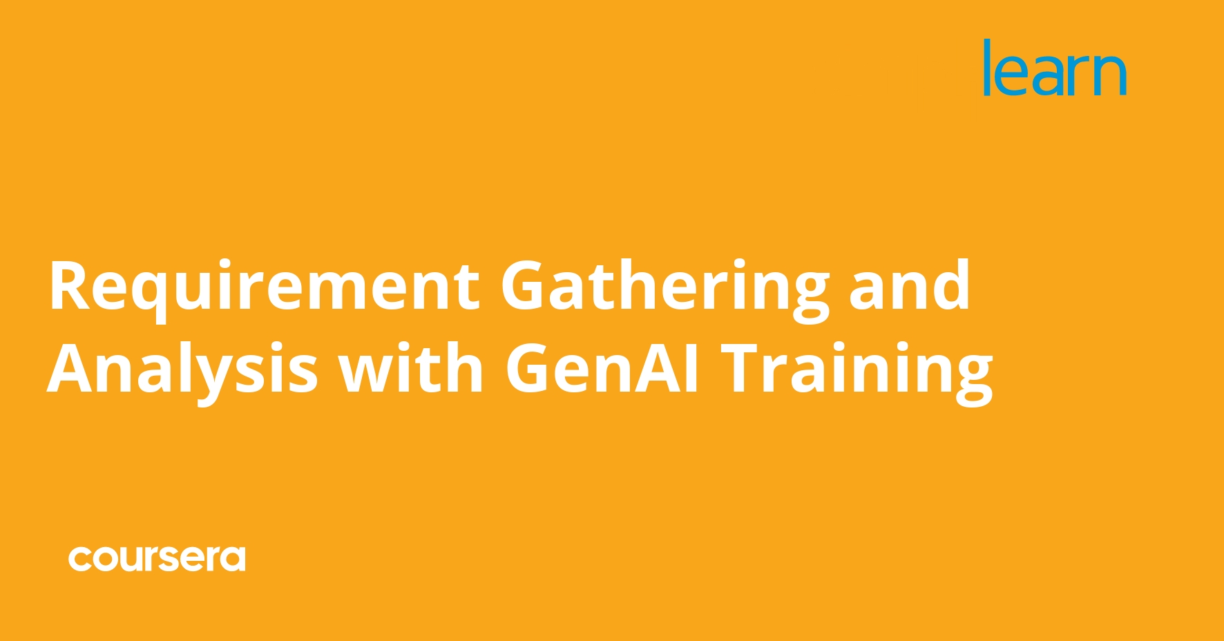 Requirement Gathering and Analysis with GenAI