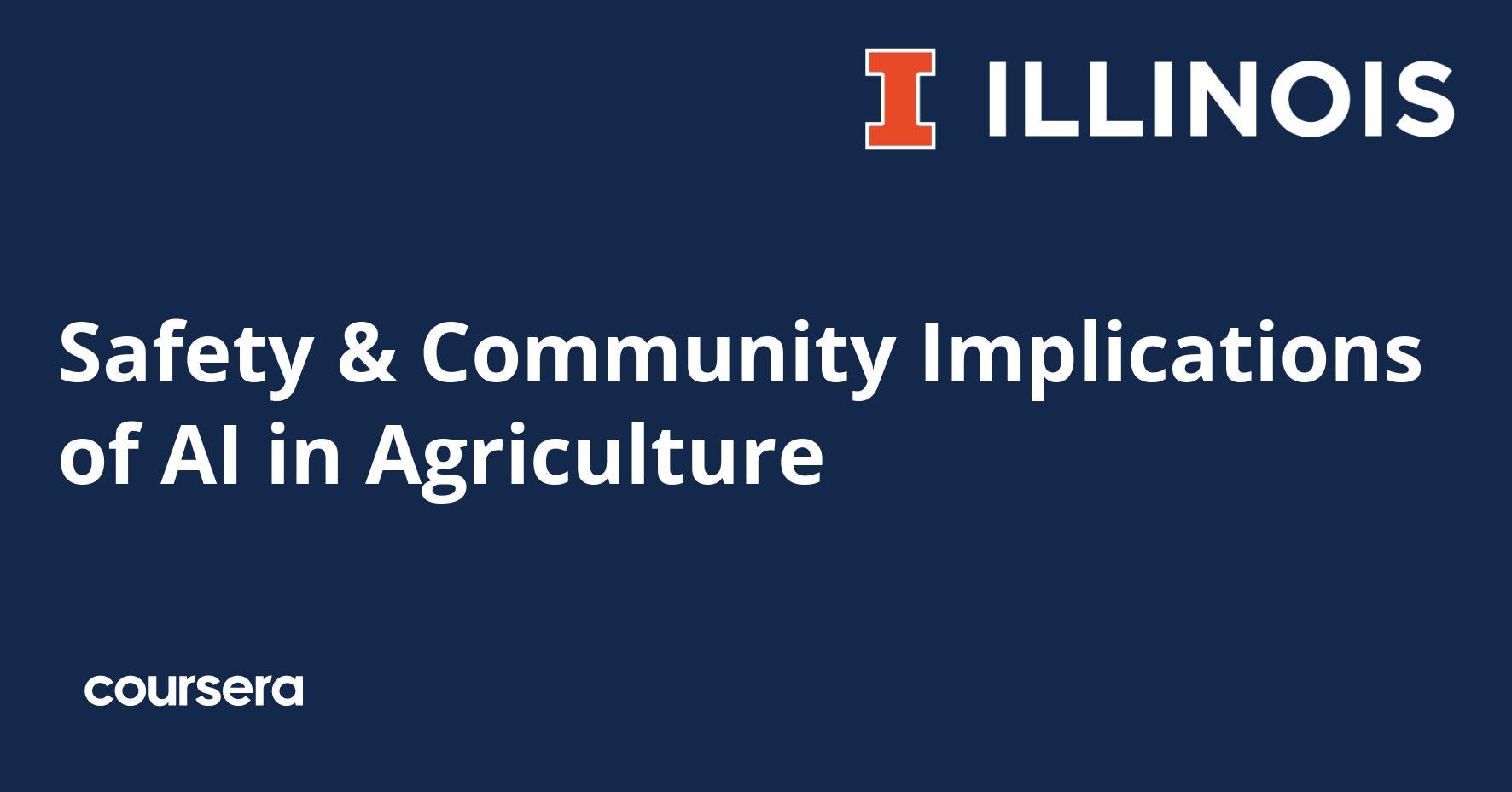 Safety and Community Implications of AI in Agriculture