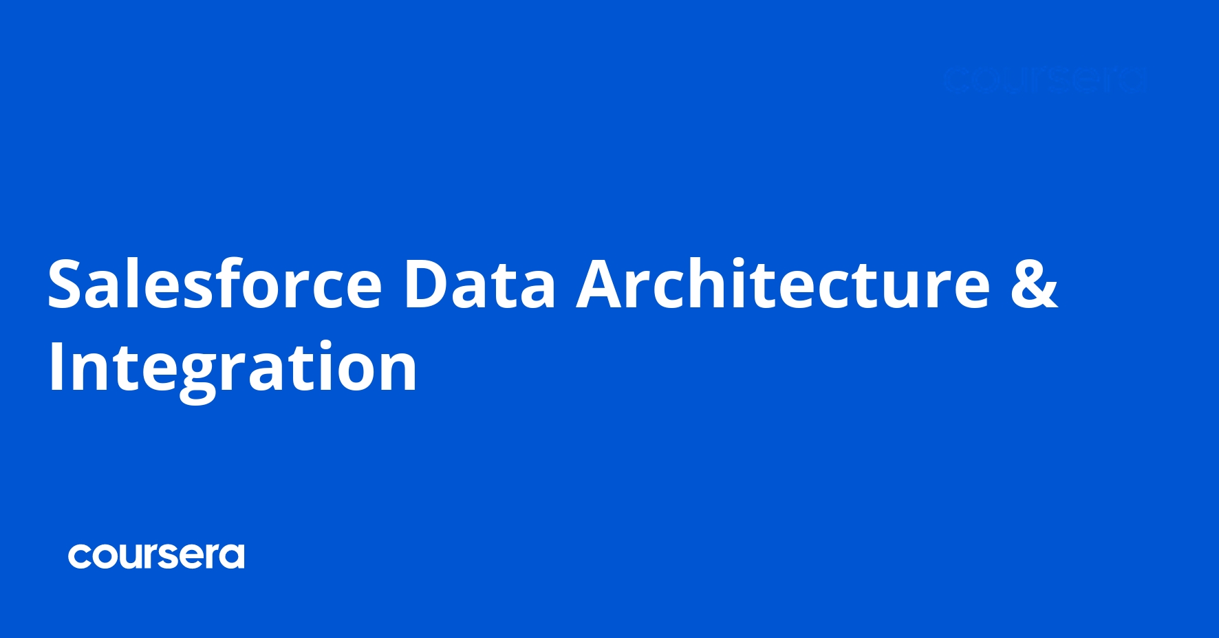 Salesforce Data Architecture & Integration
