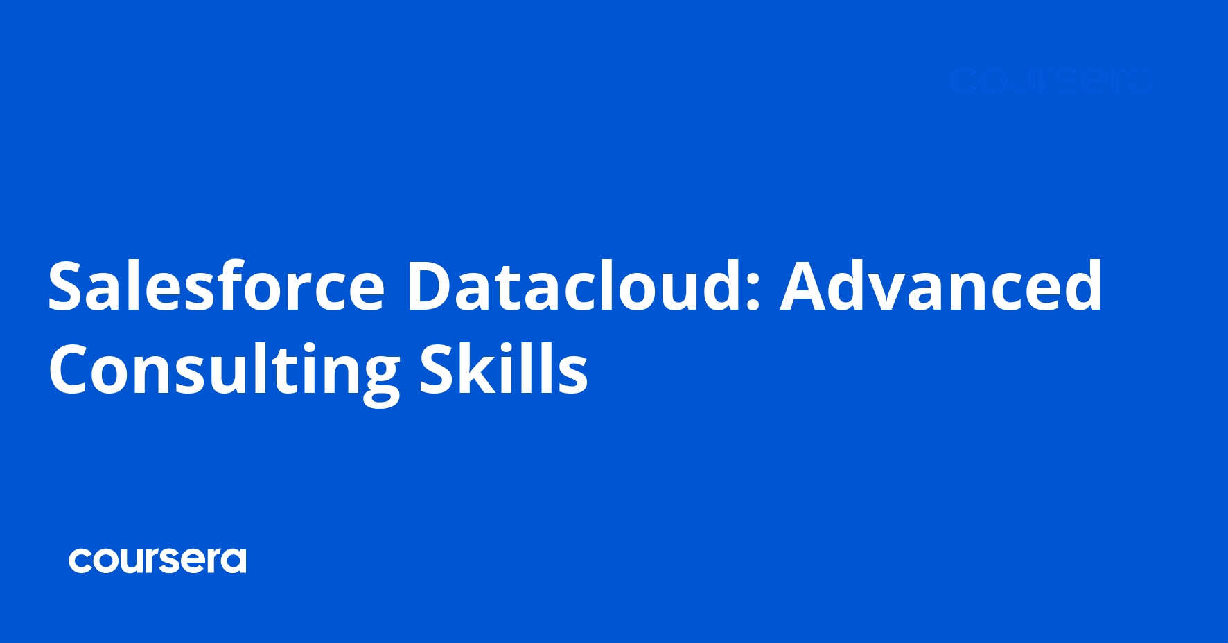 Salesforce Datacloud: Advanced Consulting Skills