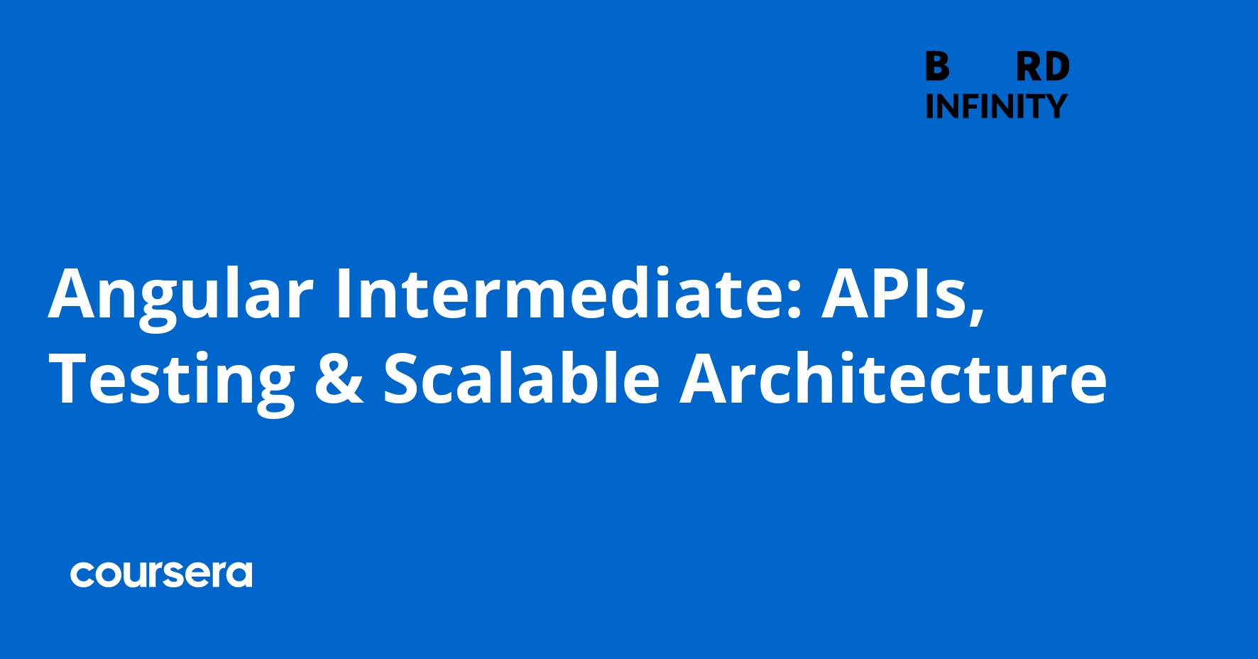 Angular Intermediate: APIs, Testing & Scalable Architecture