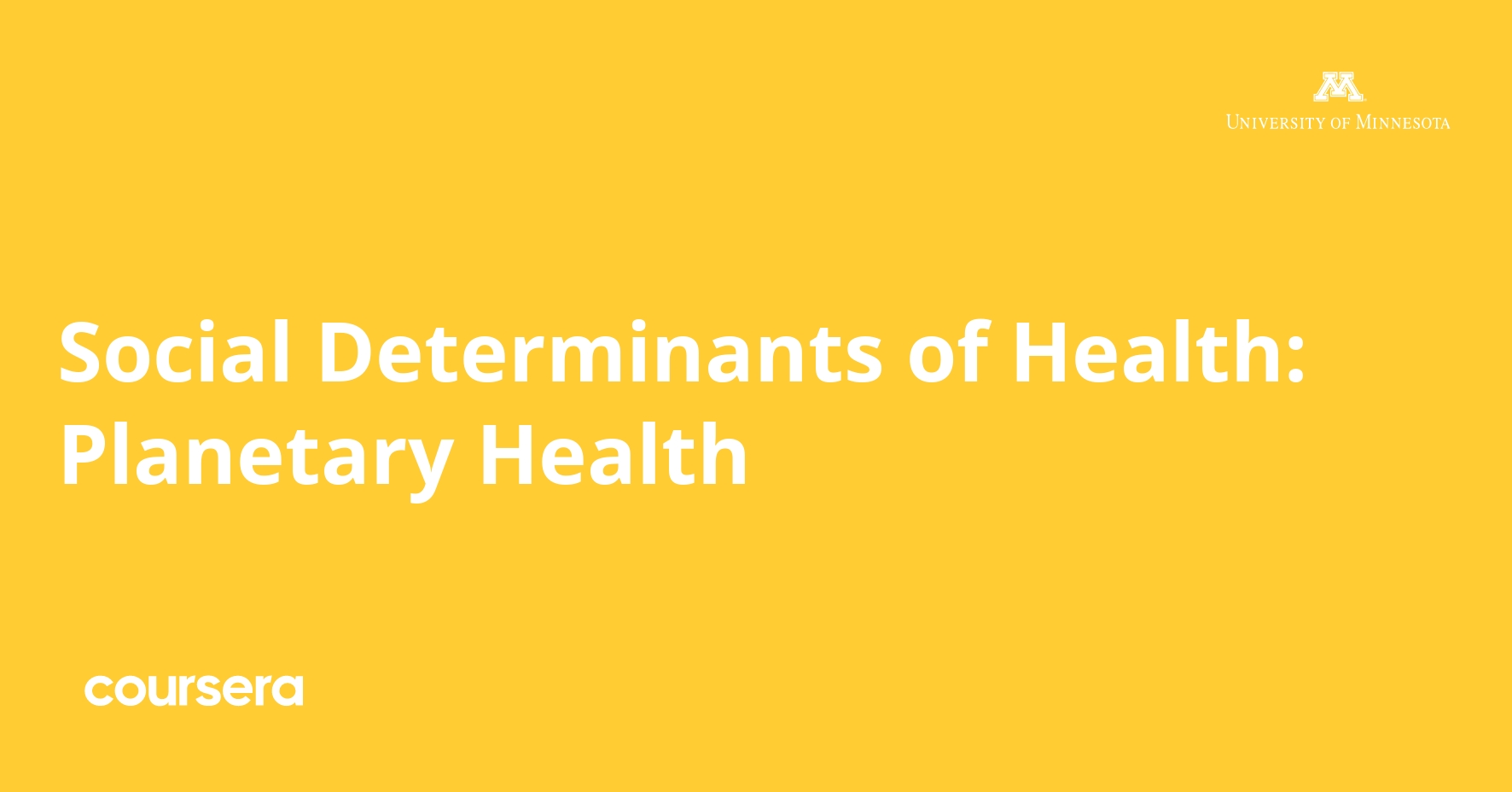 Social Determinants of Health: Planetary Health