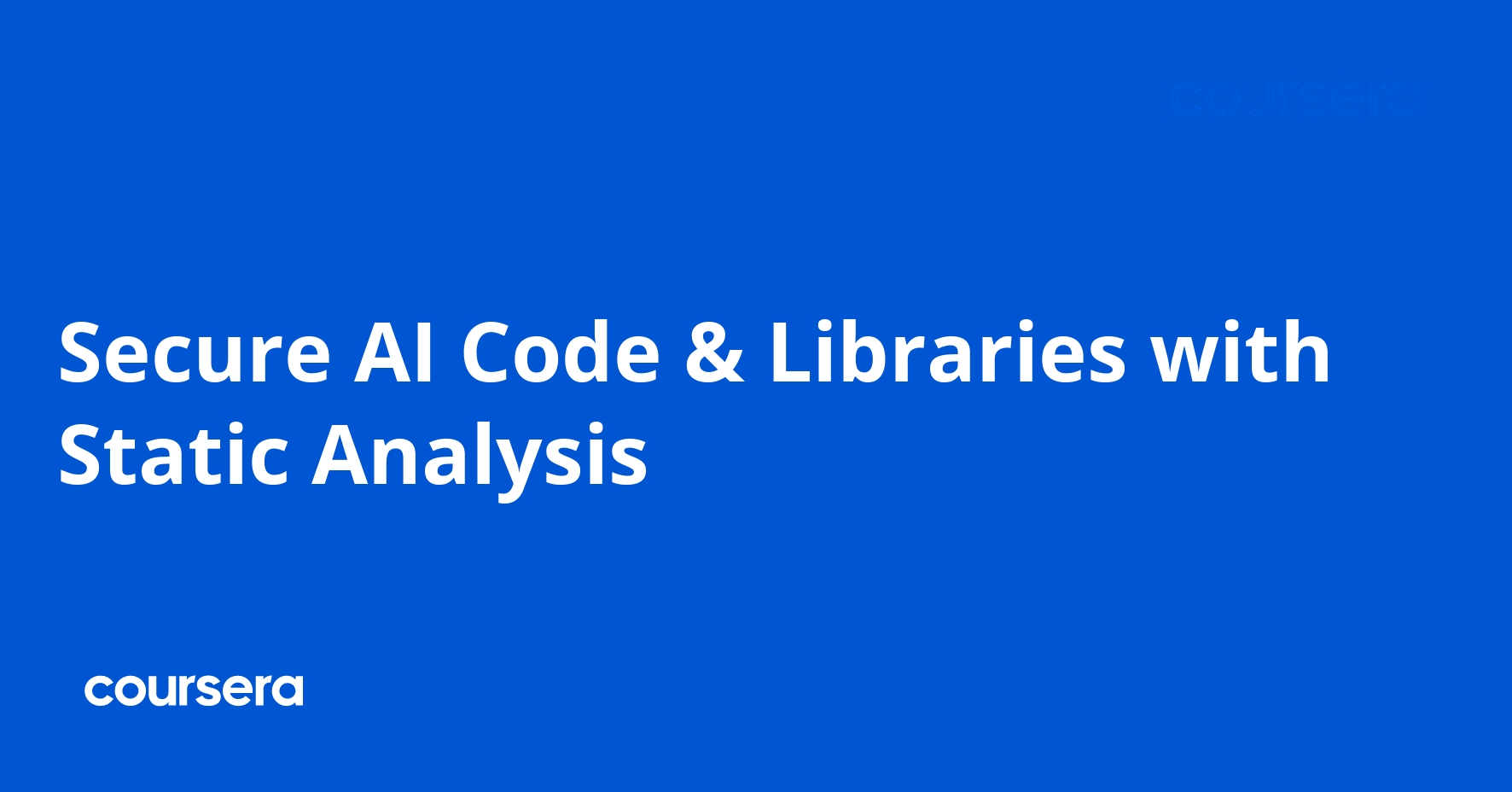 Secure AI Code & Libraries with Static Analysis